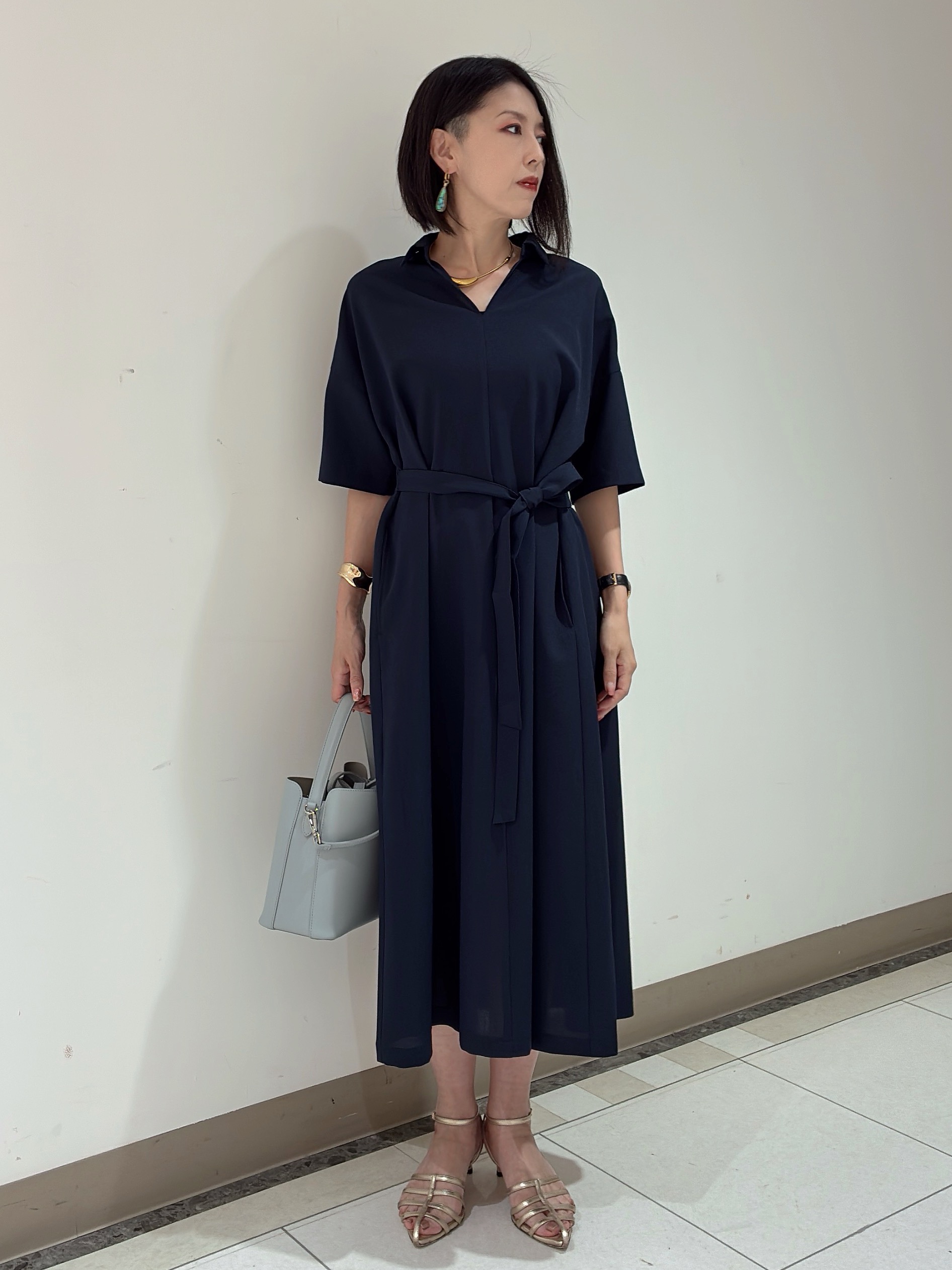 環さんの「UNTITLED｜【UVカット/接触冷感/通気性】エアリークールワンピース」を使ったコーディネート