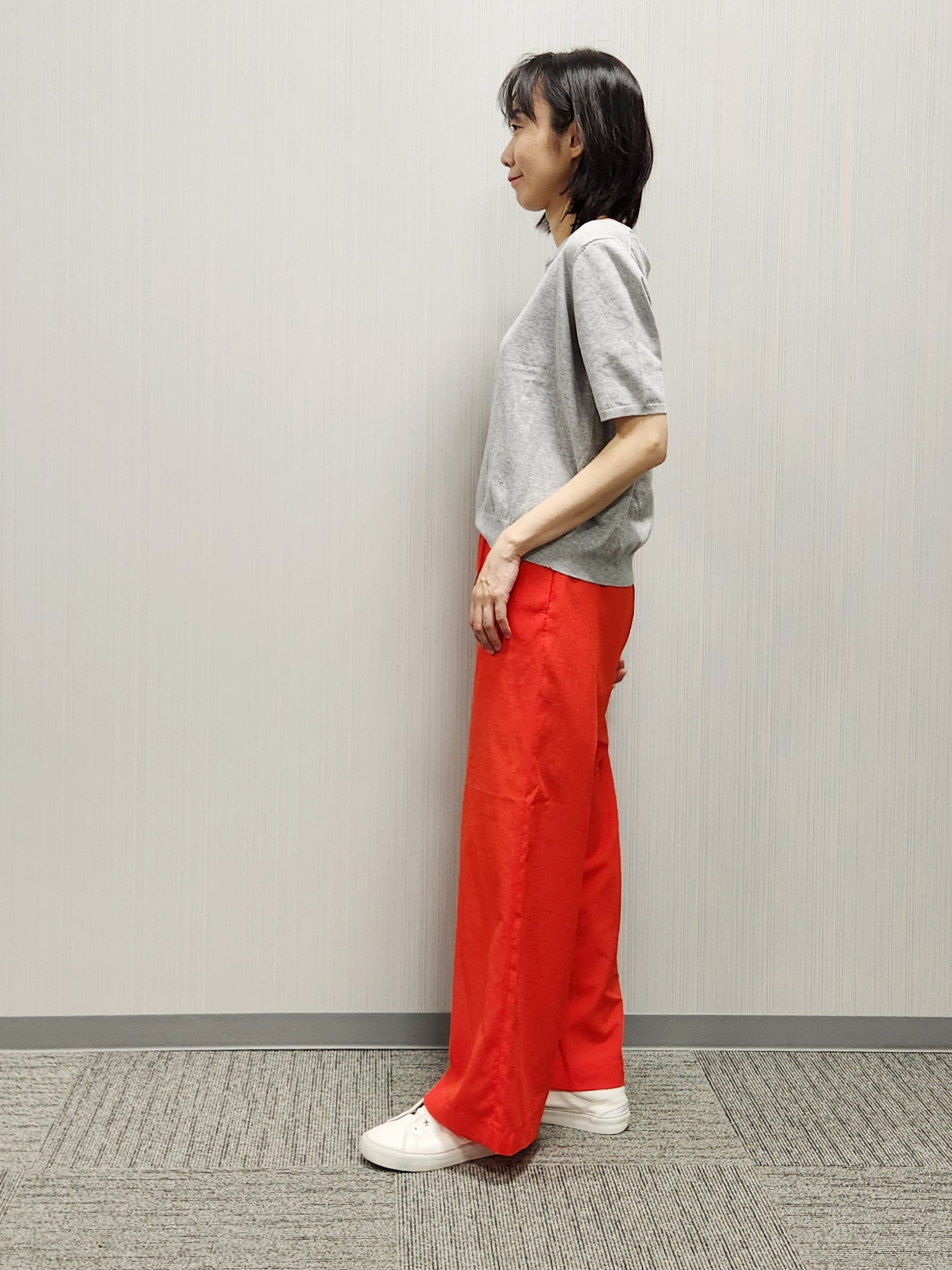 naraさんの「Dessin｜【9色展開/接触冷感/UVカット】ドライタッチサマーニットT」を使ったコーディネート
