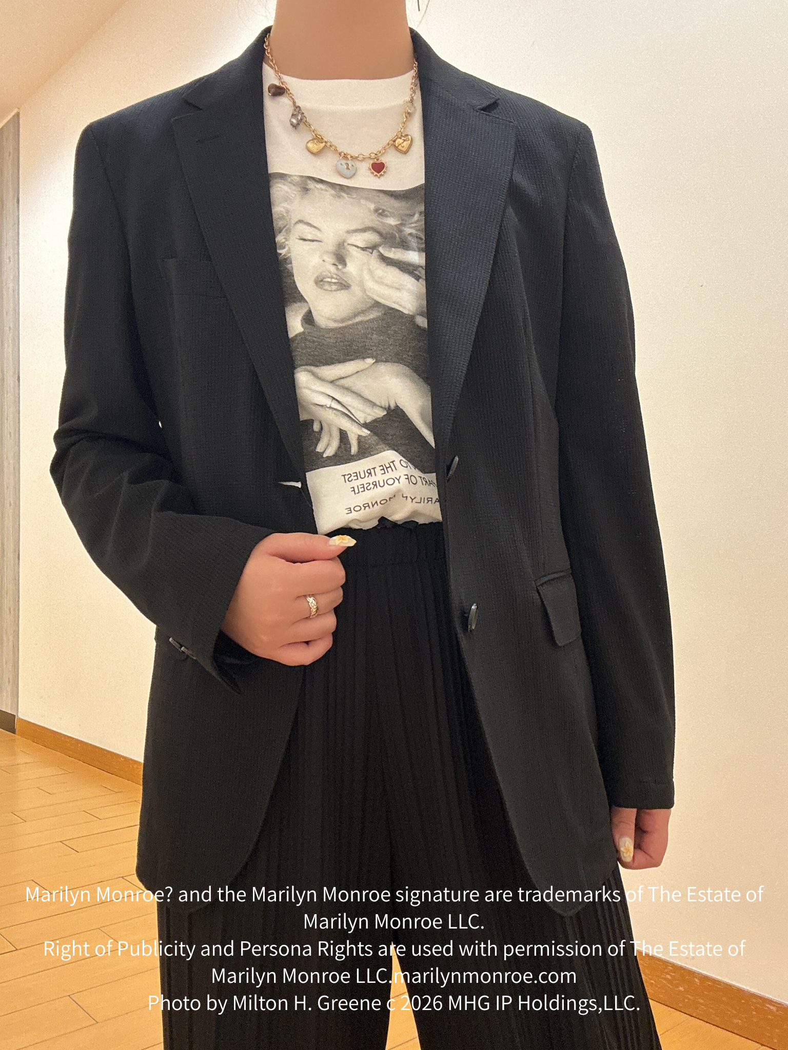 ヒナさんの「TAKEO KIKUCHI｜【別注】マリリン・モンロー/フォトTシャツ」を使ったコーディネート