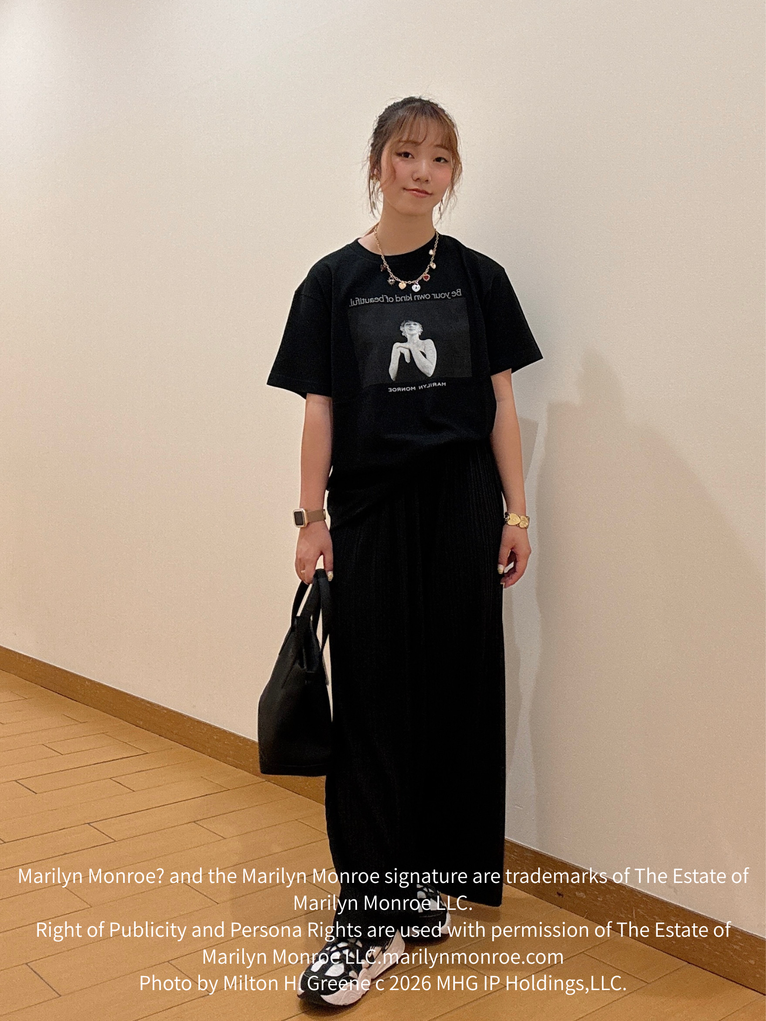 ヒナさんの「TAKEO KIKUCHI｜【別注】マリリン・モンロー/フォトTシャツ」を使ったコーディネート