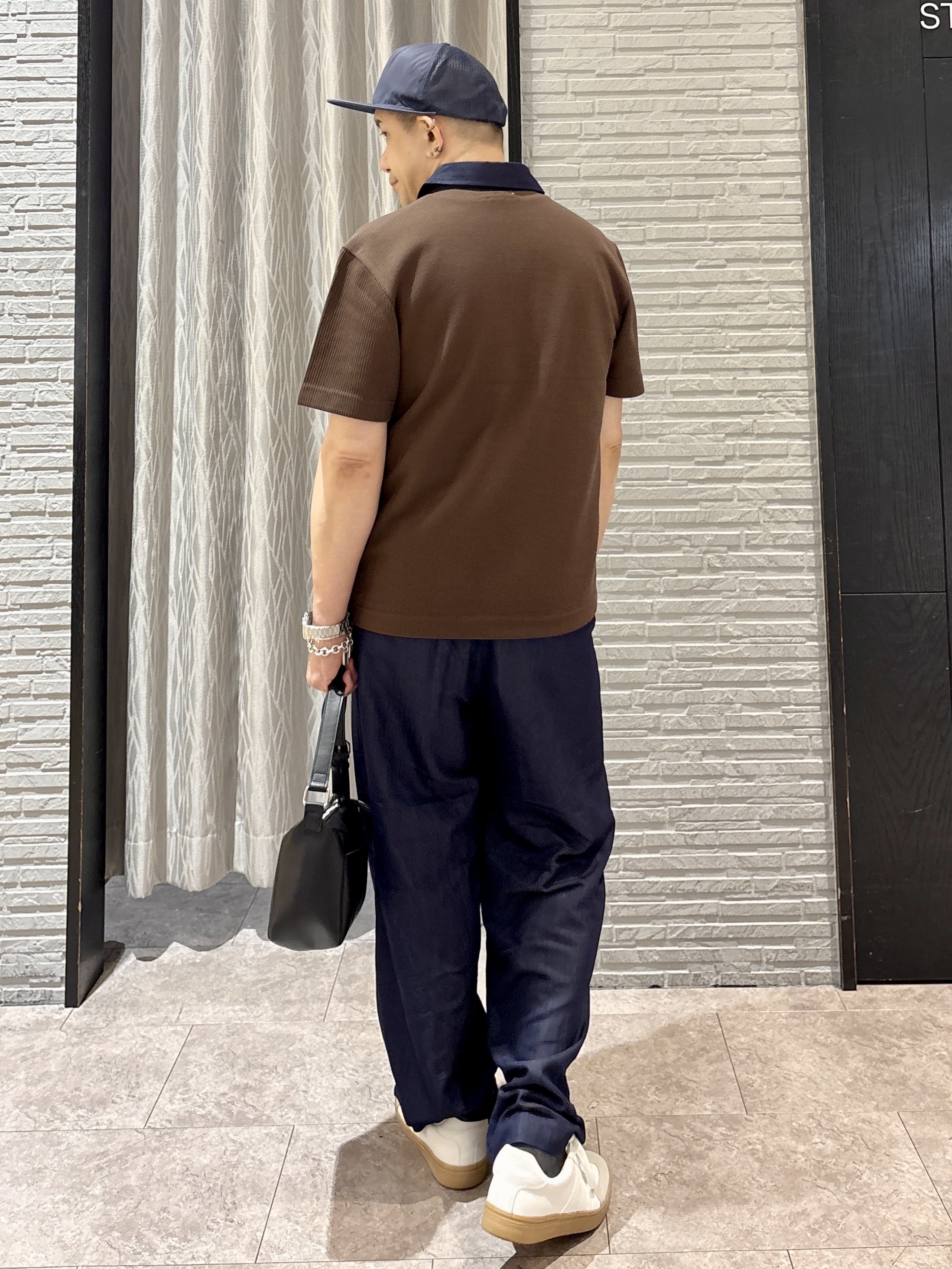 Pーyamaさんの「THE SHOP TK｜【洗濯機OK】デニム襟 半袖ポロシャツ」を使ったコーディネート