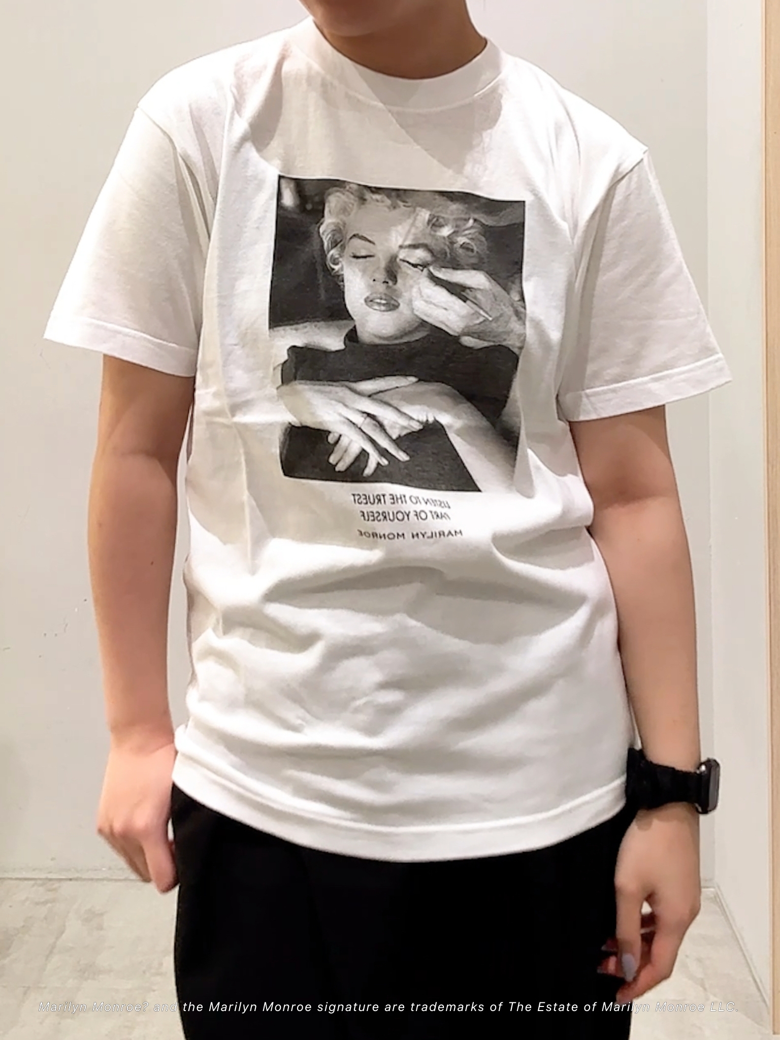 ユウナさんの「TAKEO KIKUCHI｜【別注】マリリン・モンロー/フォトTシャツ」を使ったコーディネート