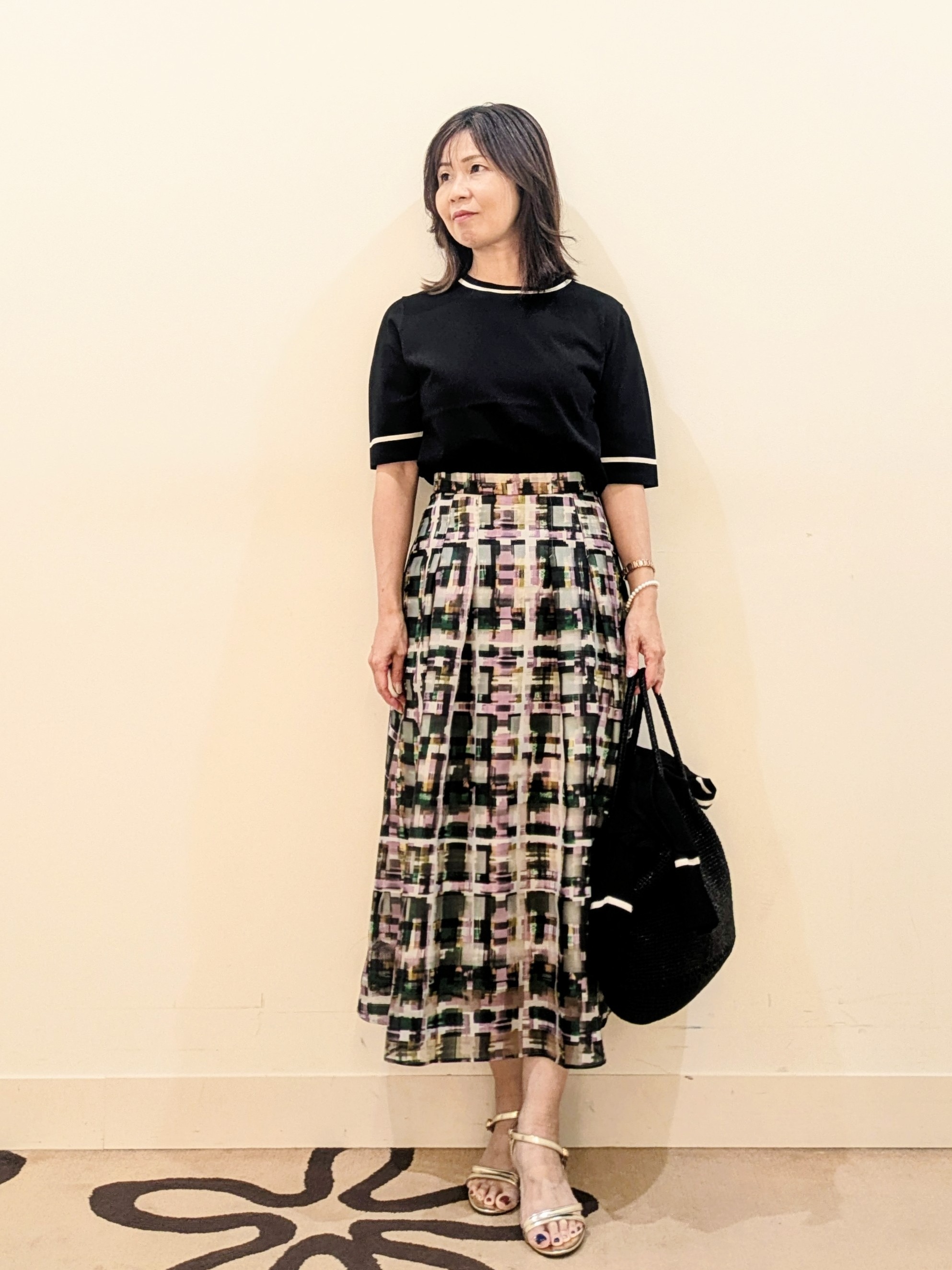 laverさんの「UNTITLED｜【アンサンブル可能】コンパクトニットカーディガン」を使ったコーディネート