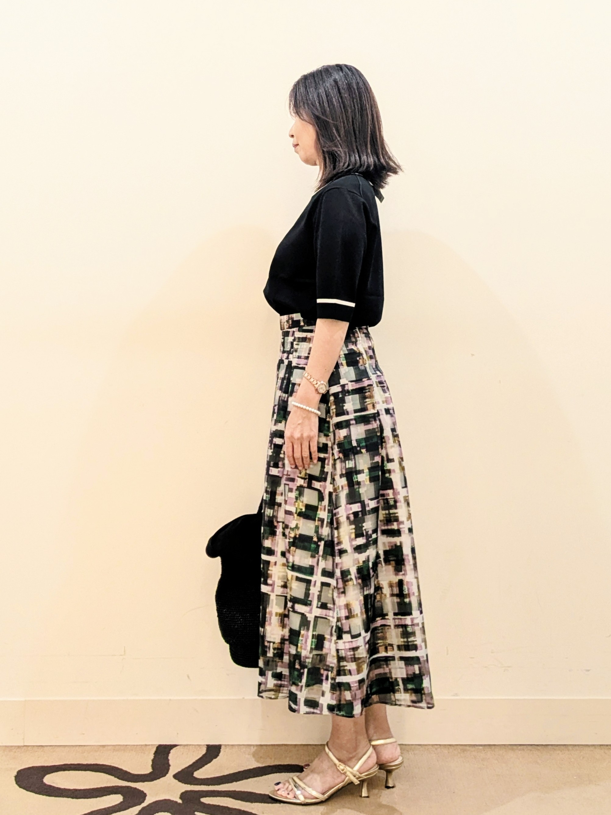 laverさんの「UNTITLED｜【アンサンブル可能】コンパクトニットカーディガン」を使ったコーディネート