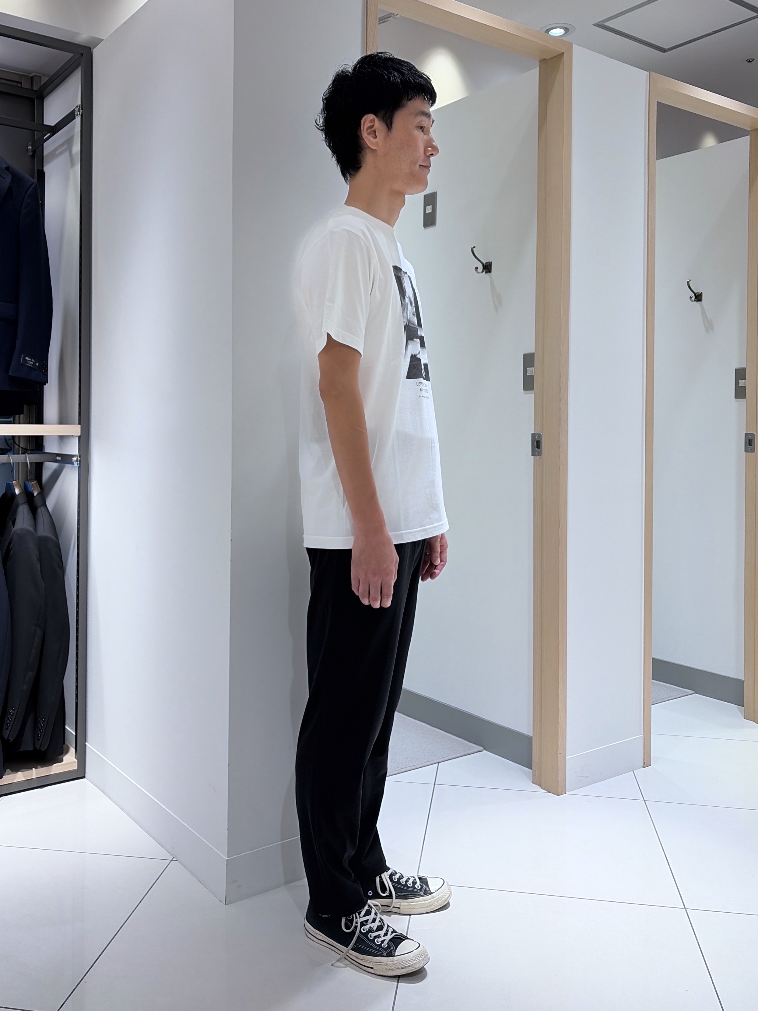mutoさんの「TAKEO KIKUCHI｜【別注】マリリン・モンロー/フォトTシャツ」を使ったコーディネート