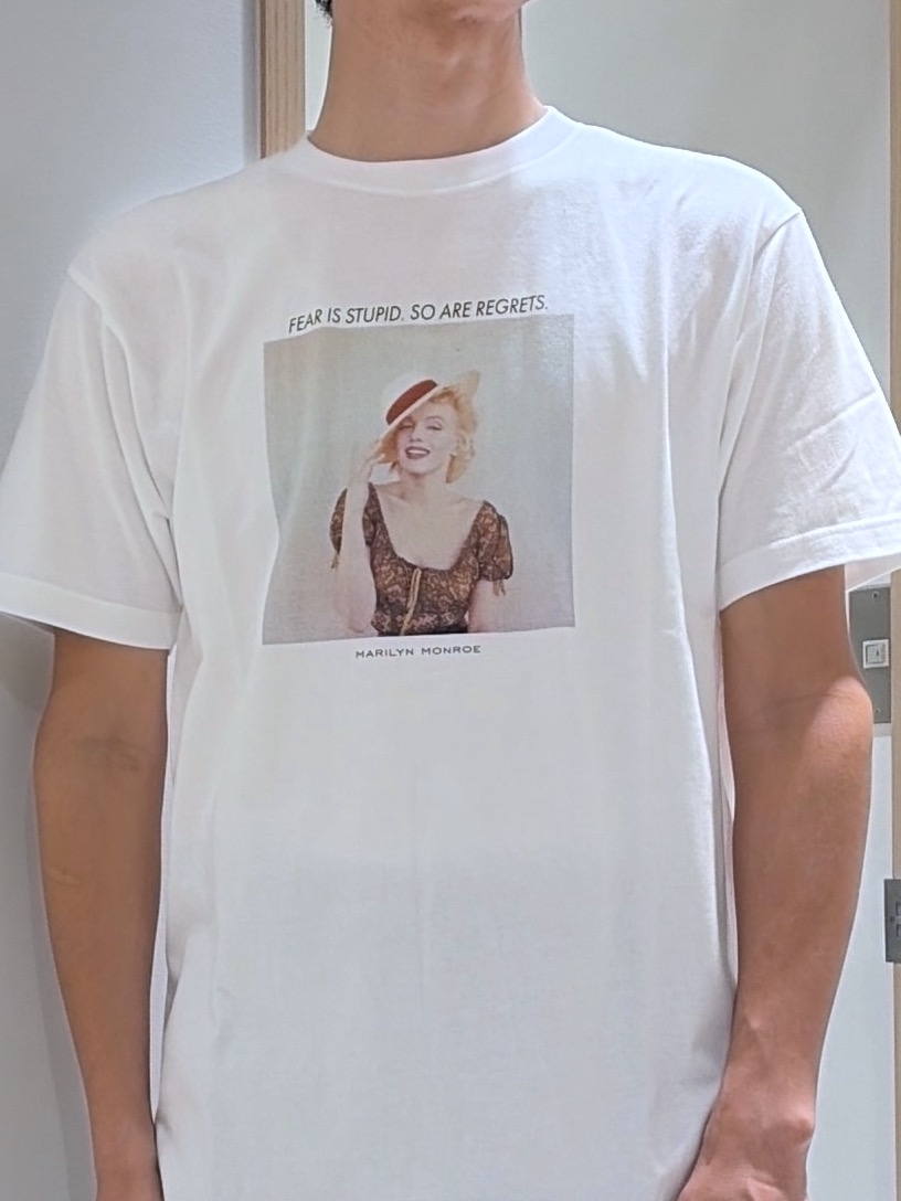 mutoさんの「TAKEO KIKUCHI｜【別注】マリリン・モンロー/フォトTシャツ」を使ったコーディネート