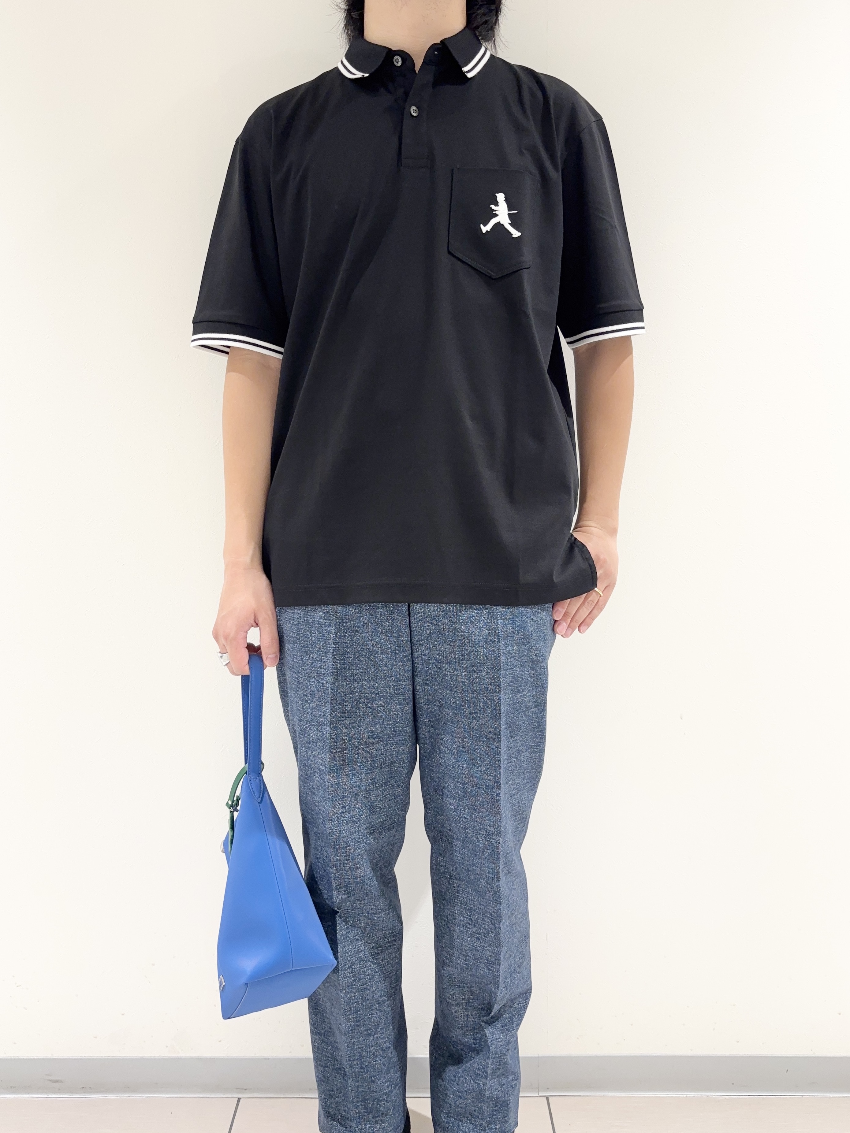 及川さんの「TAKEO KIKUCHI｜【BOWLER HAT LABEL】アイスクリアコットン ボーラーハットウォーカー ポロシャツ」を使ったコーディネート