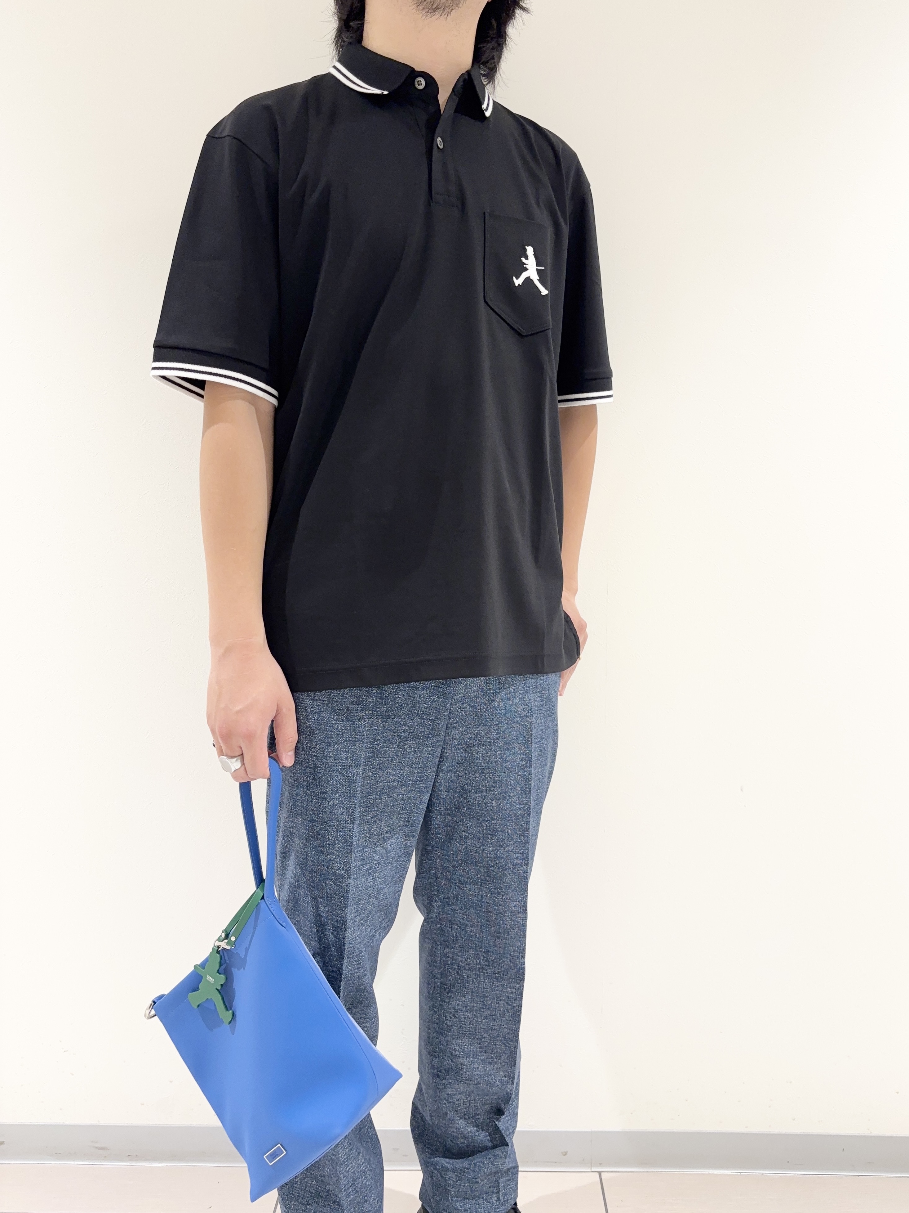 及川さんの「TAKEO KIKUCHI｜【BOWLER HAT LABEL】アイスクリアコットン ボーラーハットウォーカー ポロシャツ」を使ったコーディネート