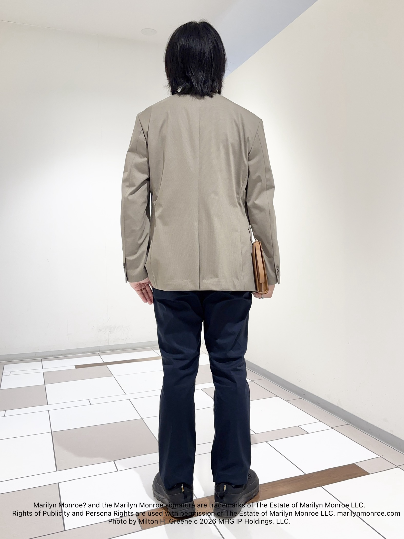 及川さんの「TAKEO KIKUCHI｜【360&deg;ストレッチ/軽量】None Of Stress ライト ジャケット（セットアップ対応）」を使ったコーディネート