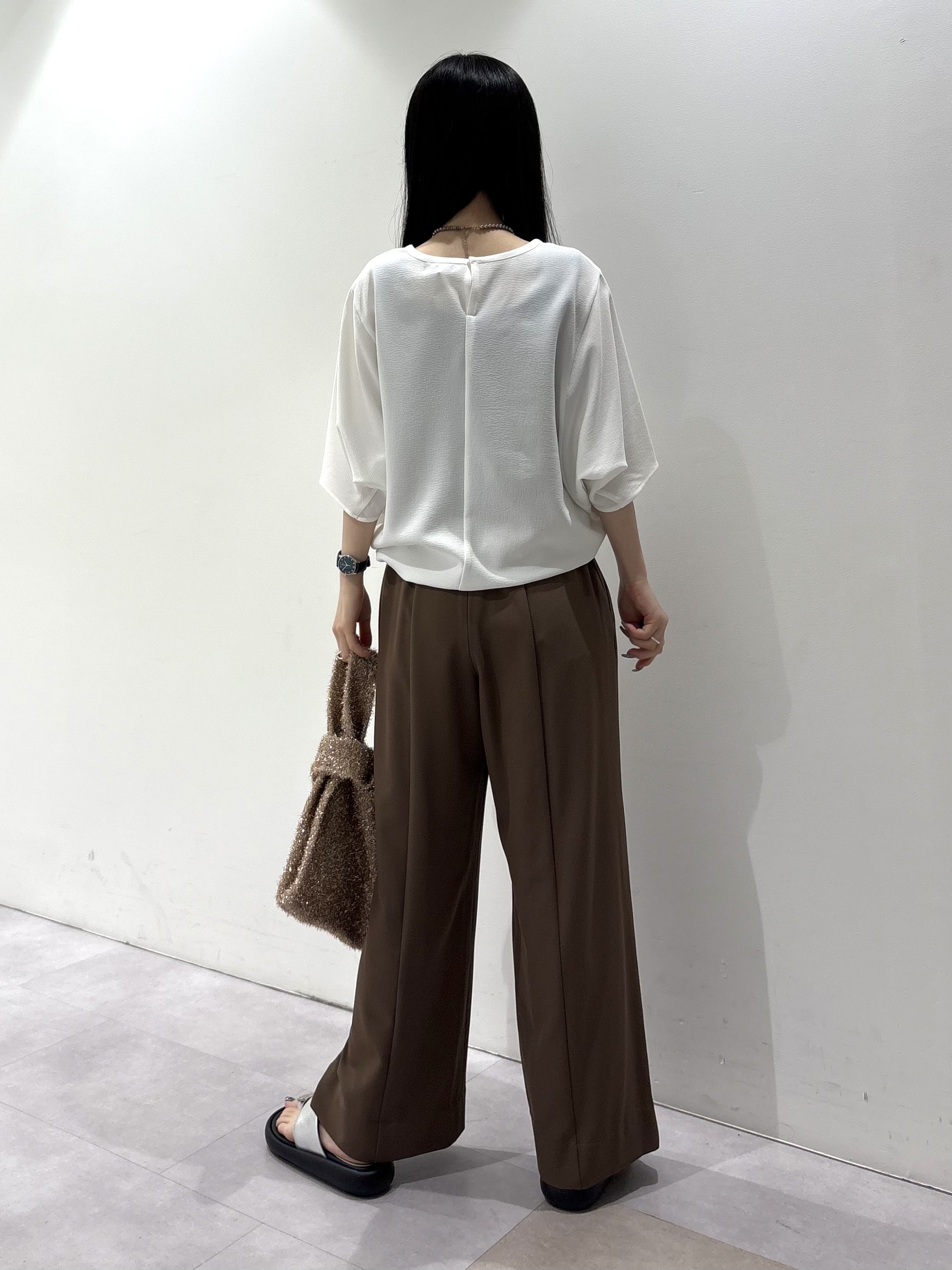 KEIKOさんの「INDIVI｜【洗える／2WAY／裾ドロスト付き】 ドルマンスリーブチュニックトップス」を使ったコーディネート