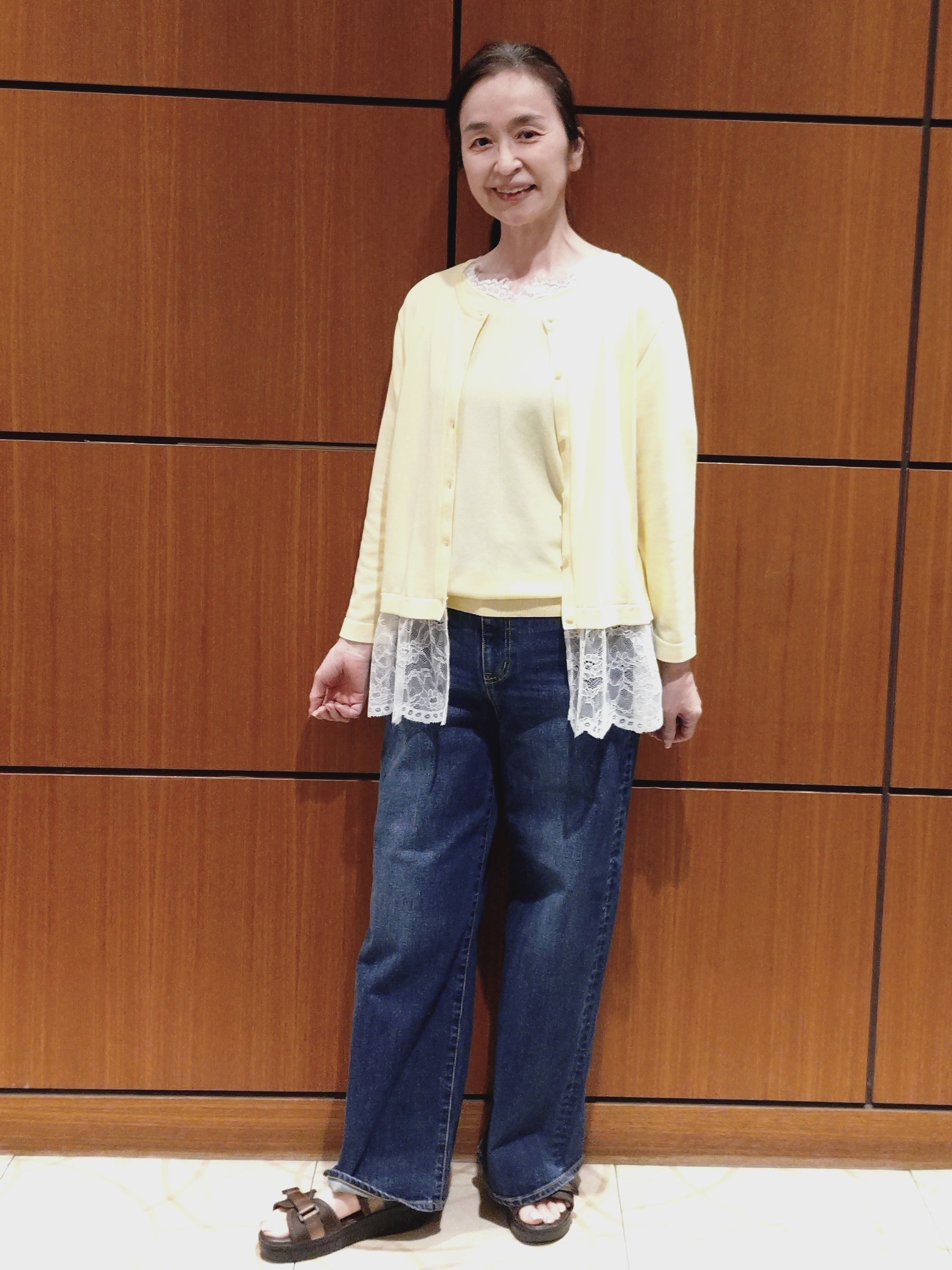 Kさんの「Reflect｜【手洗い可】ワイドシルエットデニム」を使ったコーディネート