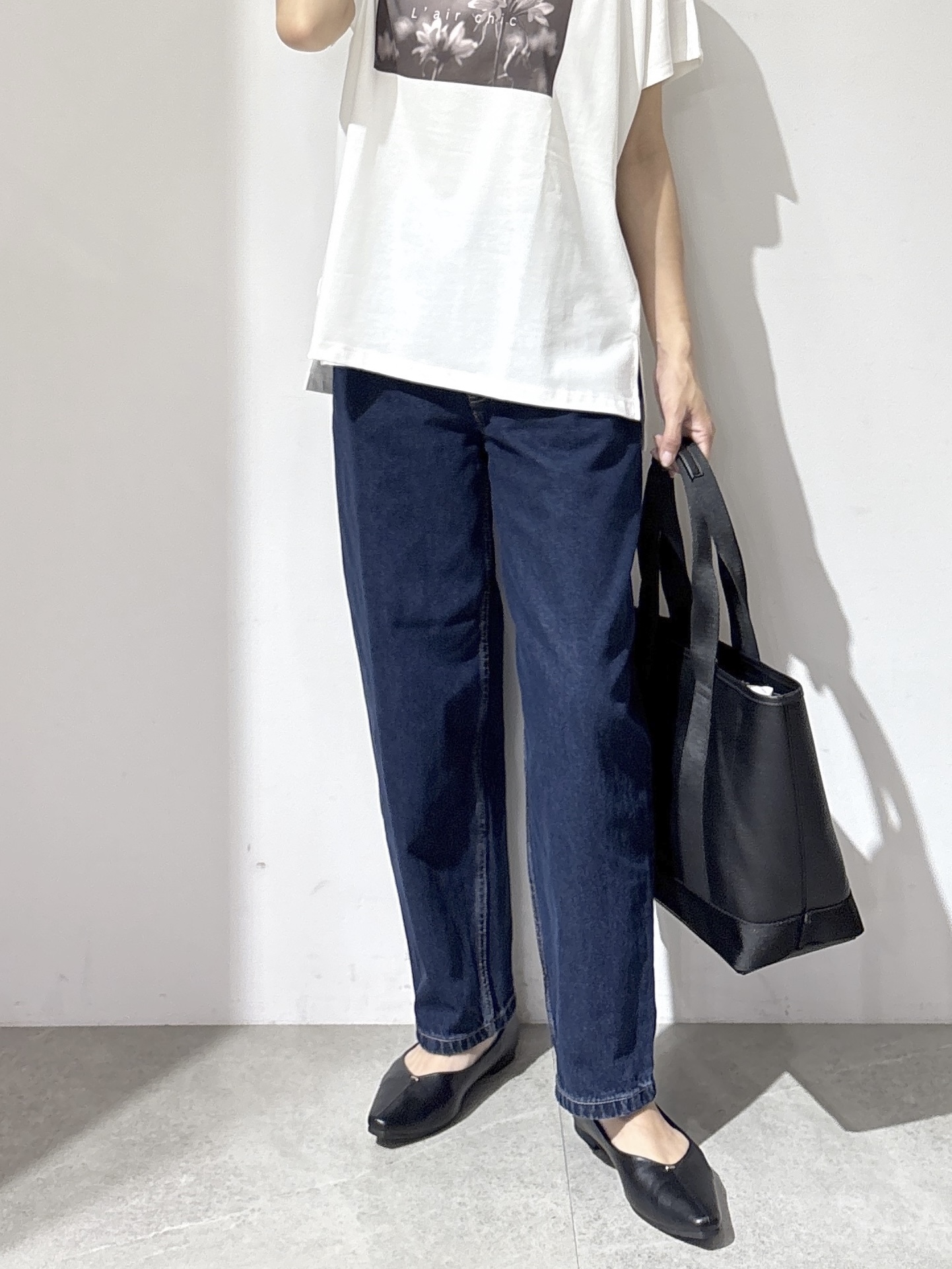 NAKAさんの「OPAQUE.CLIP｜フォトプリントTシャツ【洗濯機OK】」を使ったコーディネート