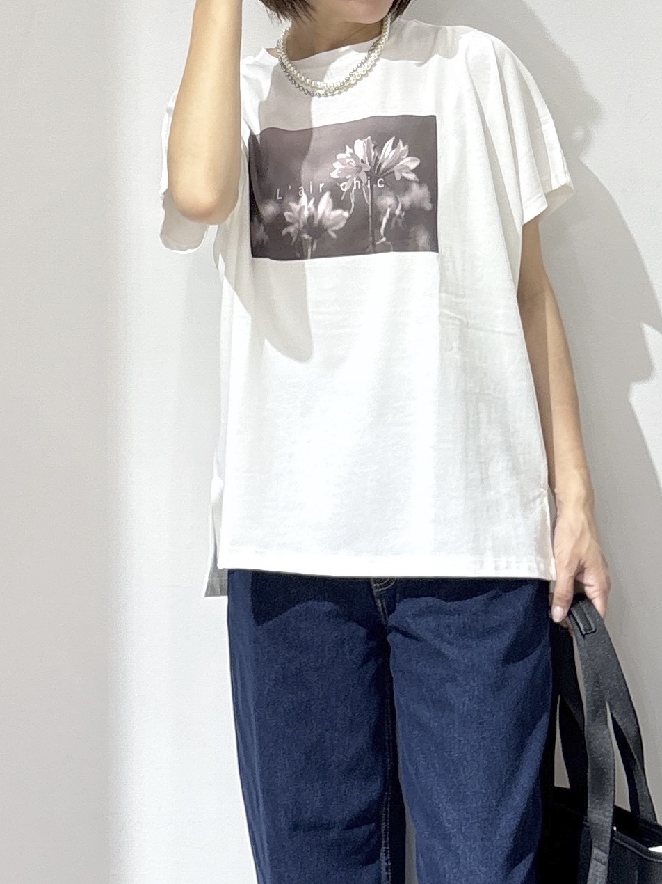 NAKAさんの「OPAQUE.CLIP｜フォトプリントTシャツ【洗濯機OK】」を使ったコーディネート
