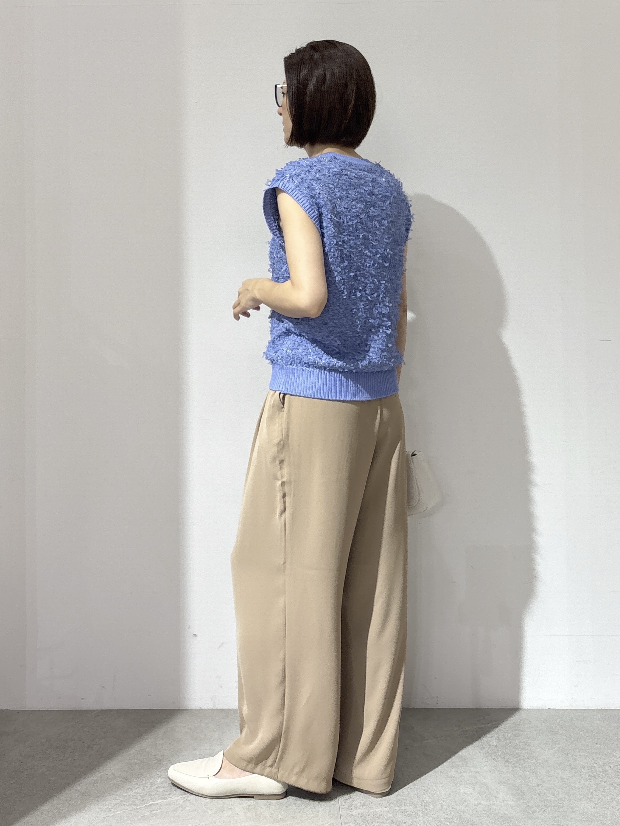 NAKAさんの「OPAQUE.CLIP｜ラメテープヤーンニット【洗濯機OK】」を使ったコーディネート