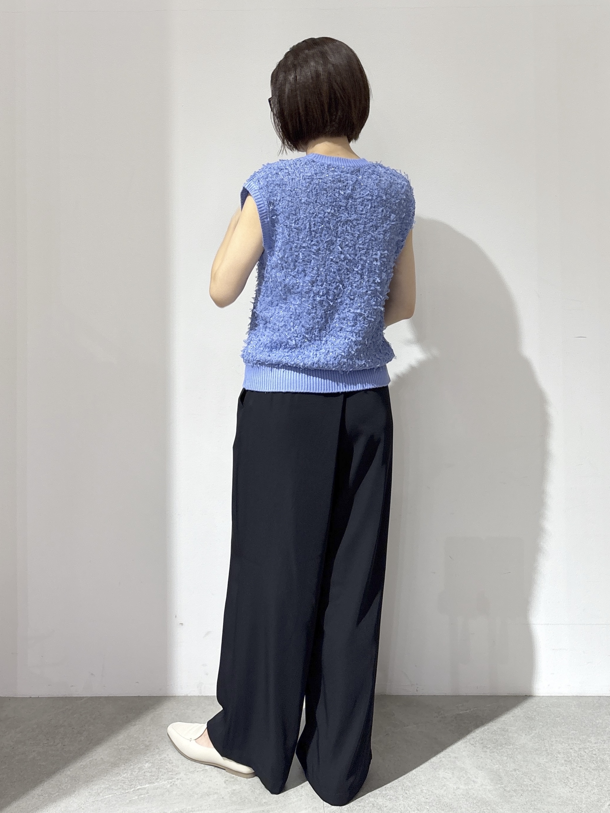 NAKAさんの「OPAQUE.CLIP｜ラメテープヤーンニット【洗濯機OK】」を使ったコーディネート