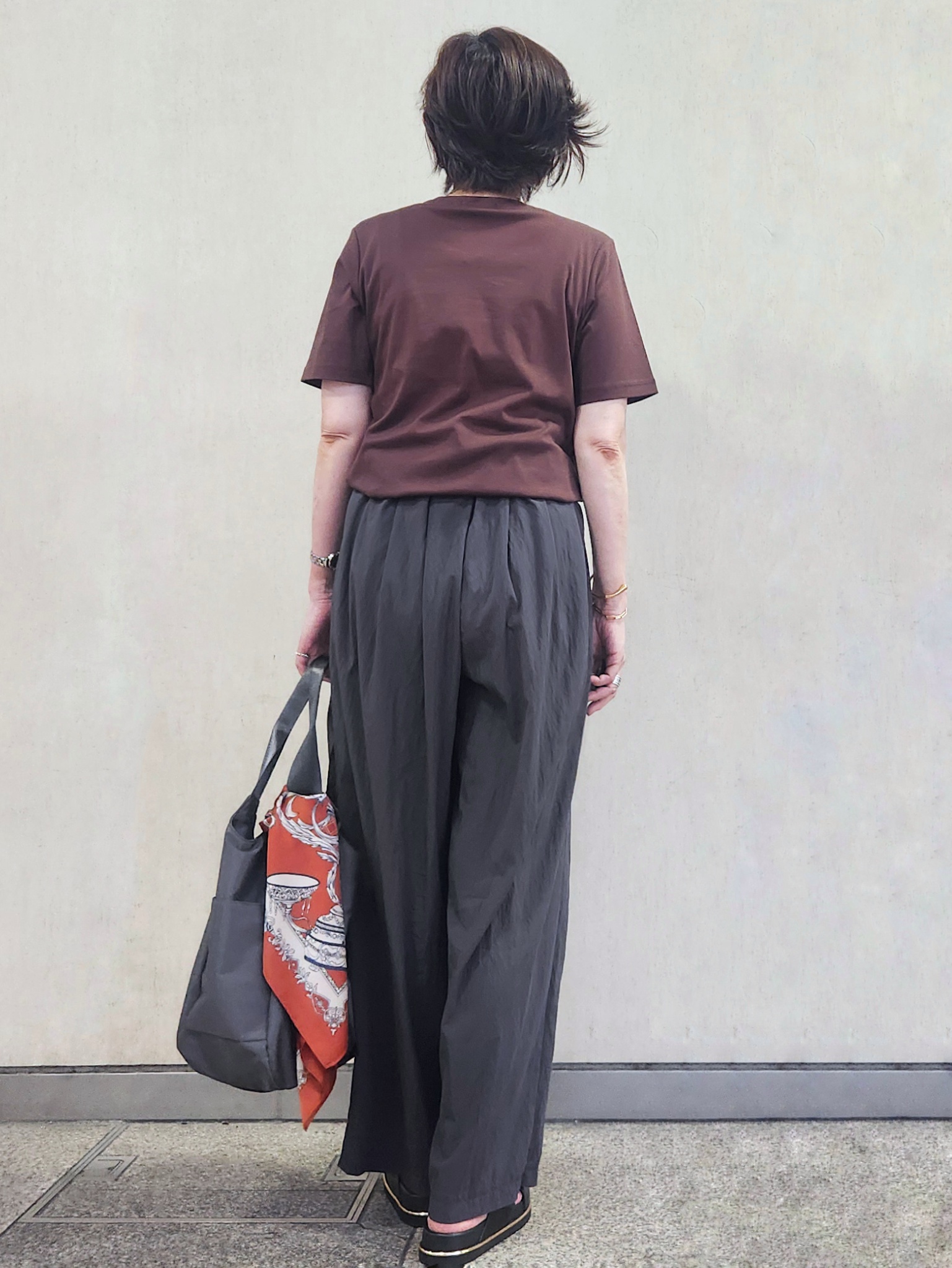 milkyさんの「OPAQUE.CLIP｜ベーシックTシャツ／オーガニックコットン混【洗濯機OK】」を使ったコーディネート