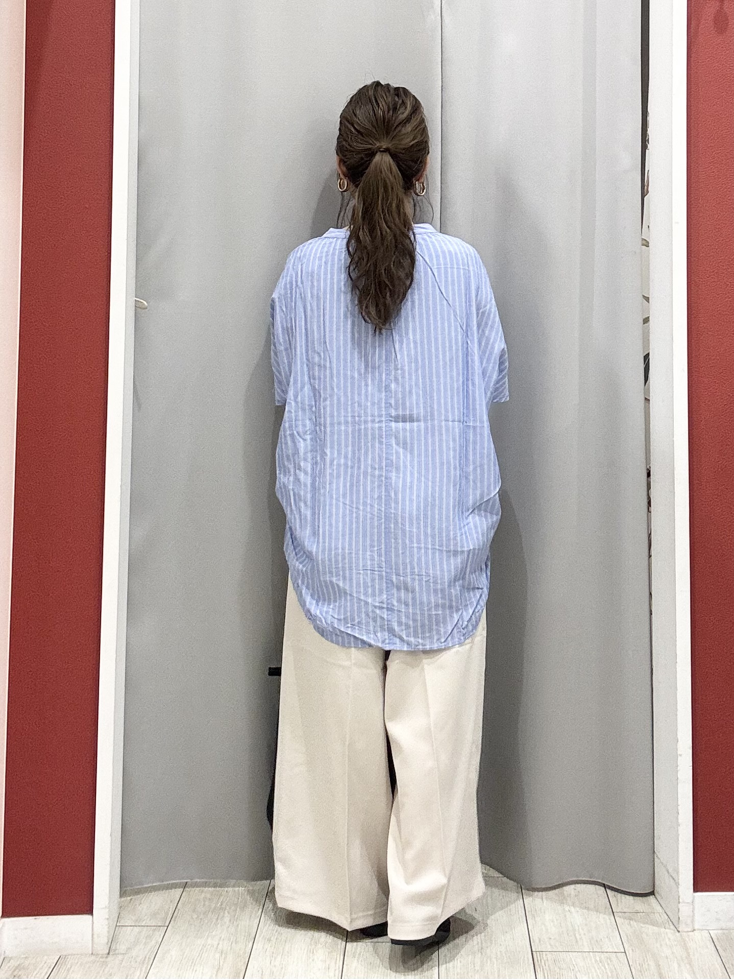 shioさんの「SHOO･LA･RUE｜【ひんやり/体型カバー】冷房、UV対策にも さらさらタッチの 5分袖ボレロカーディガン」を使ったコーディネート