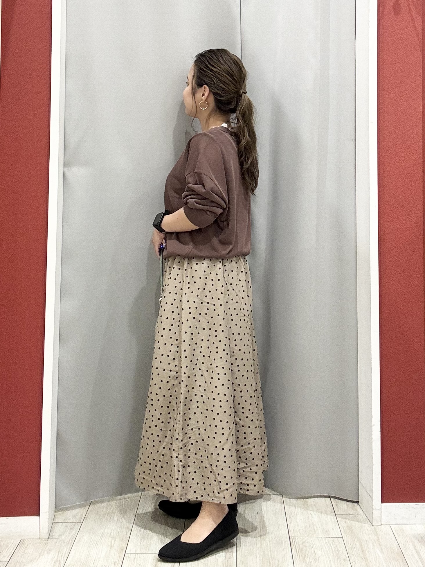 shioさんの「SHOO･LA･RUE｜【洗濯機可/S-LL】配色シフォン襟でサマ見え 上品シアーカーディガン」を使ったコーディネート