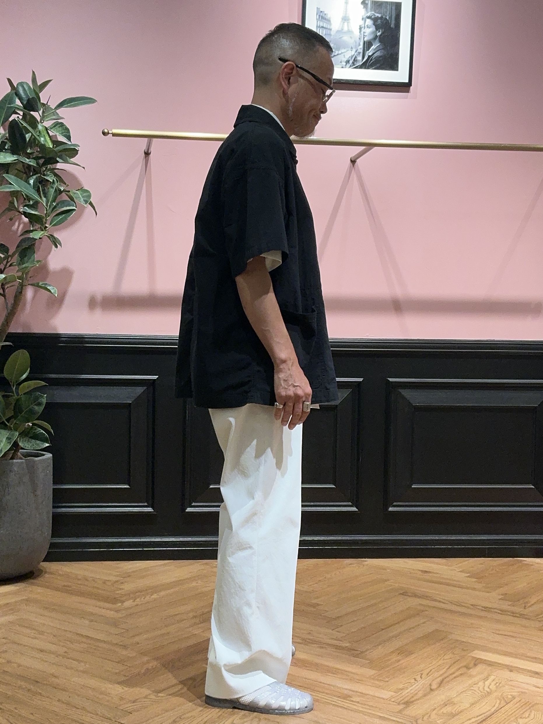 torigoeさんの「DRESSTERIOR｜DANTON（ダントン）ドットボタン ボタンダウンシャツ ショートスリーブ」を使ったコーディネート