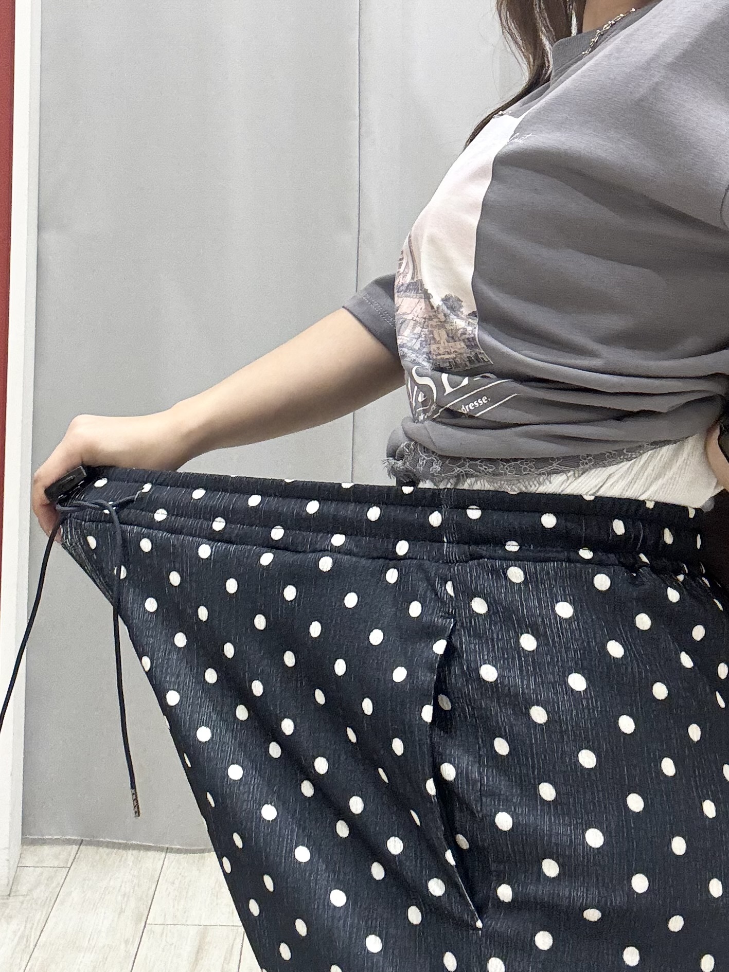 shioさんの「SHOO･LA･RUE｜【通気性〇/S-LL/洗濯機可】さらりノーカラーシャツ」を使ったコーディネート