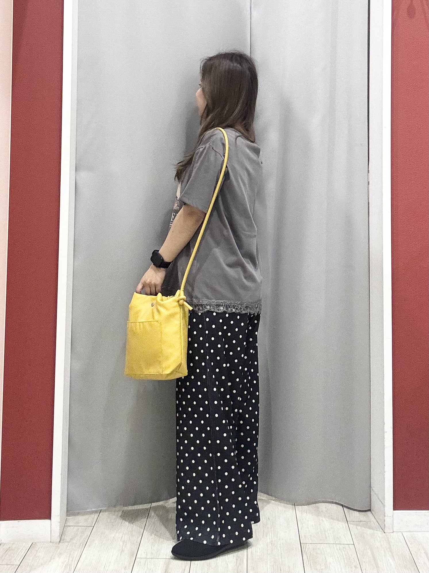 shioさんの「SHOO･LA･RUE｜【通気性〇/S-LL/洗濯機可】さらりノーカラーシャツ」を使ったコーディネート