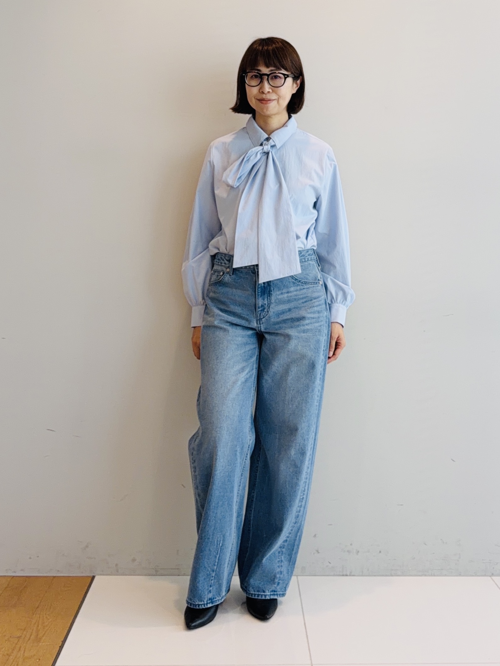 murayamaさんの「INDIVI｜【ラム革／美脚／通勤】レザーパンプス」を使ったコーディネート