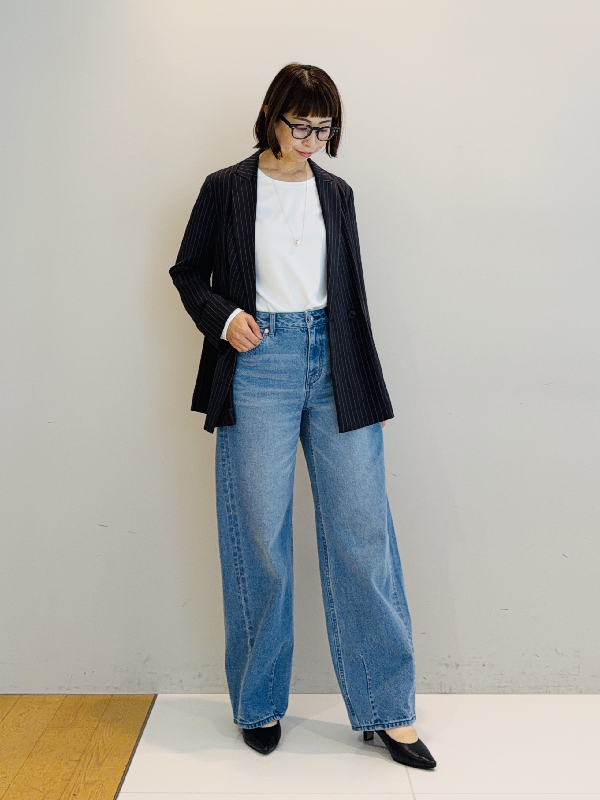 murayamaさんの「INDIVI｜【新作登場！着る日傘】 ダブルジャケット」を使ったコーディネート