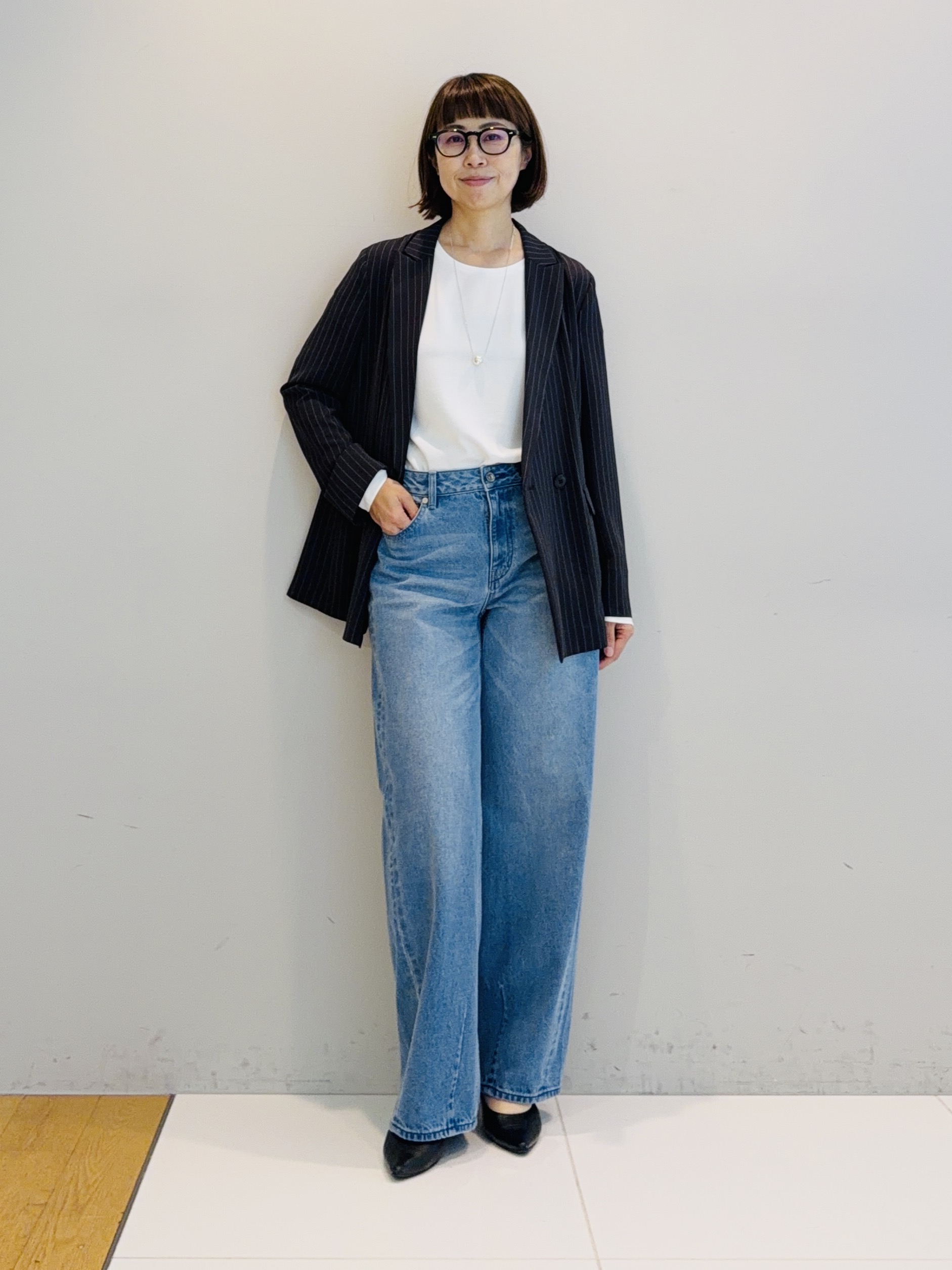 murayamaさんの「INDIVI｜【新作登場！着る日傘】 ダブルジャケット」を使ったコーディネート