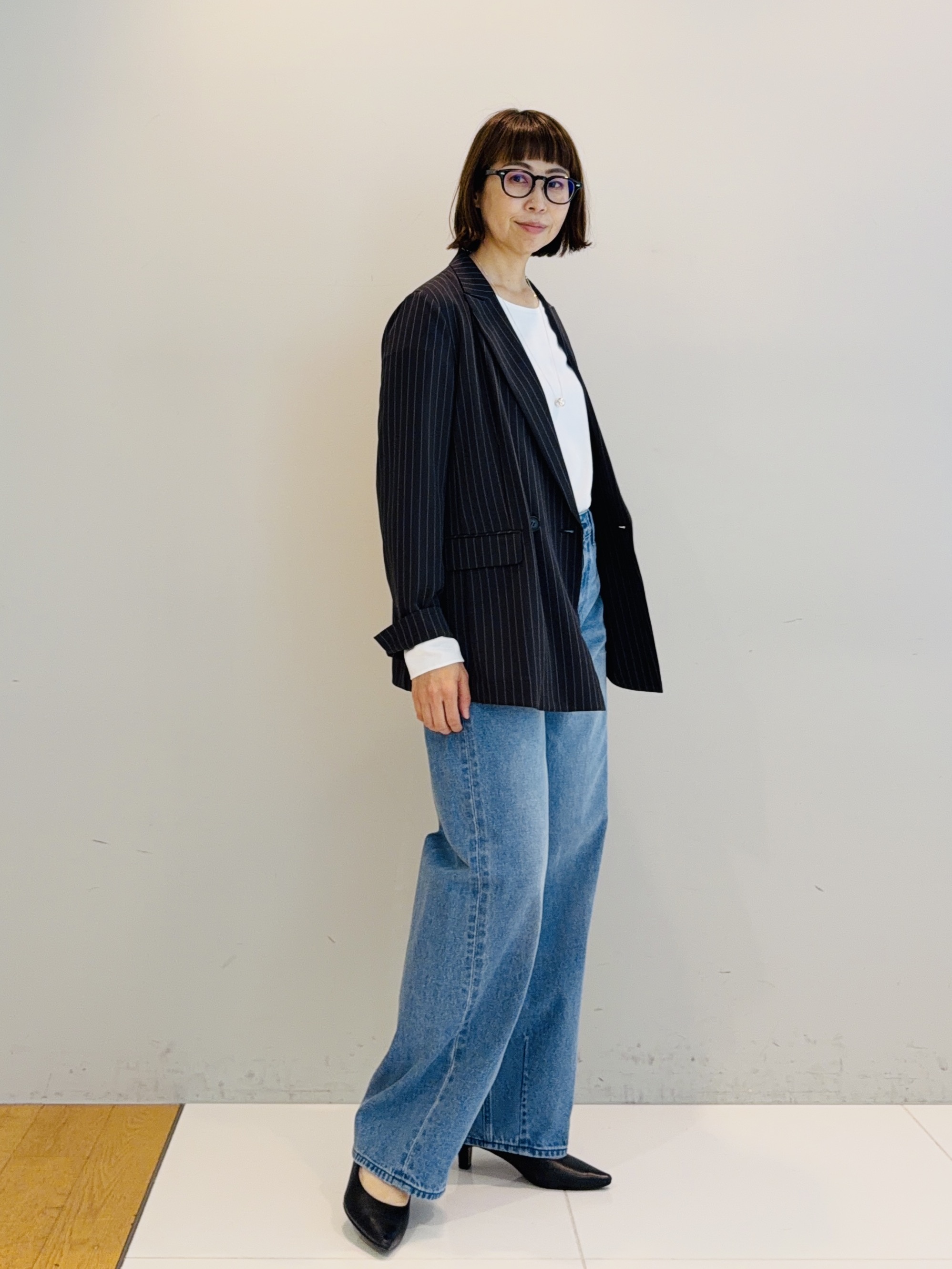 murayamaさんの「INDIVI｜【新作登場！着る日傘】 ダブルジャケット」を使ったコーディネート