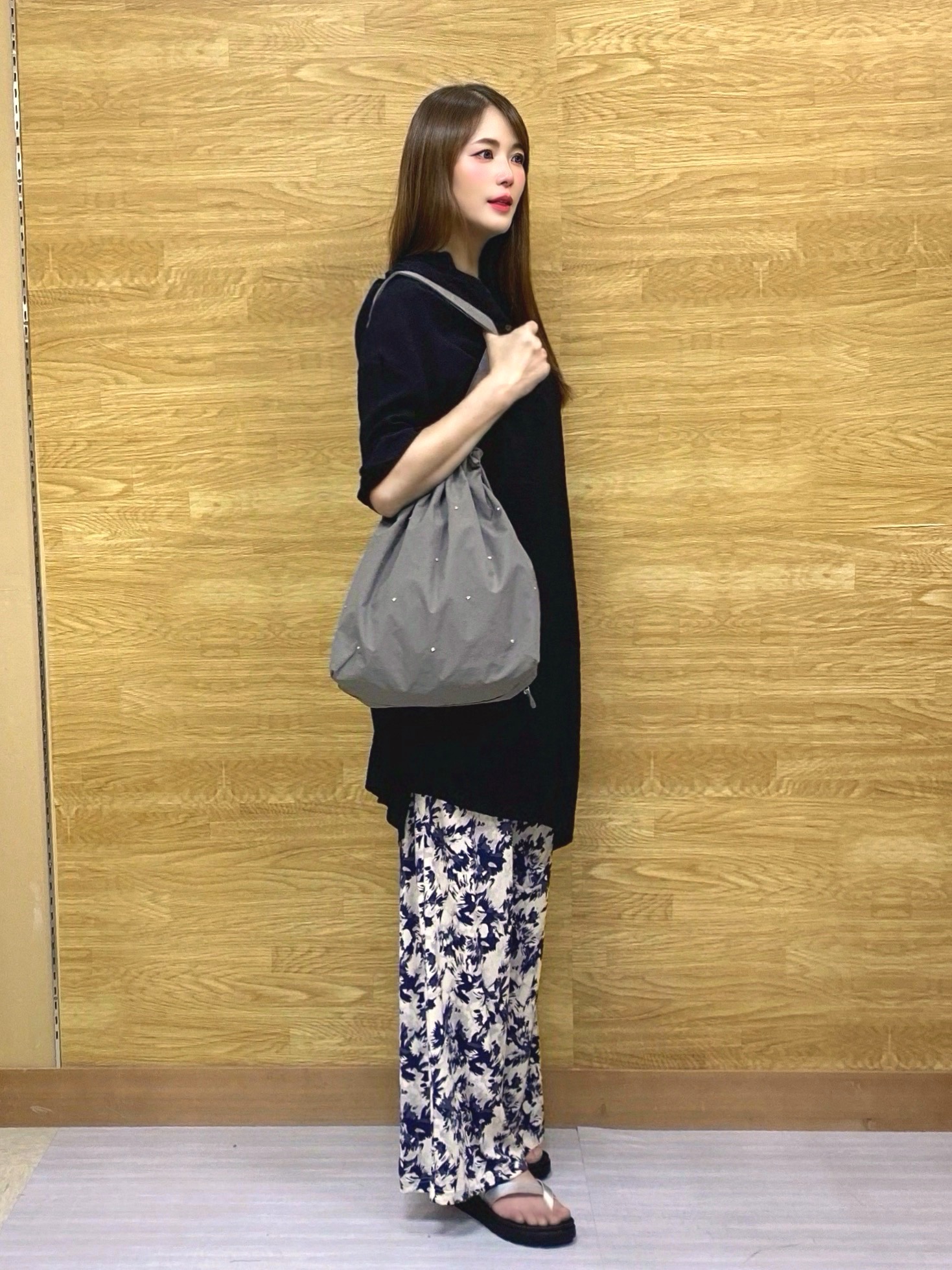 ユキニーズさんの「SHOO･LA･RUE｜【ひんやり/S-LL/洗濯後しわになりにくい】体型カバーにも ゆるっとリラックスチュニック」を使ったコーディネート