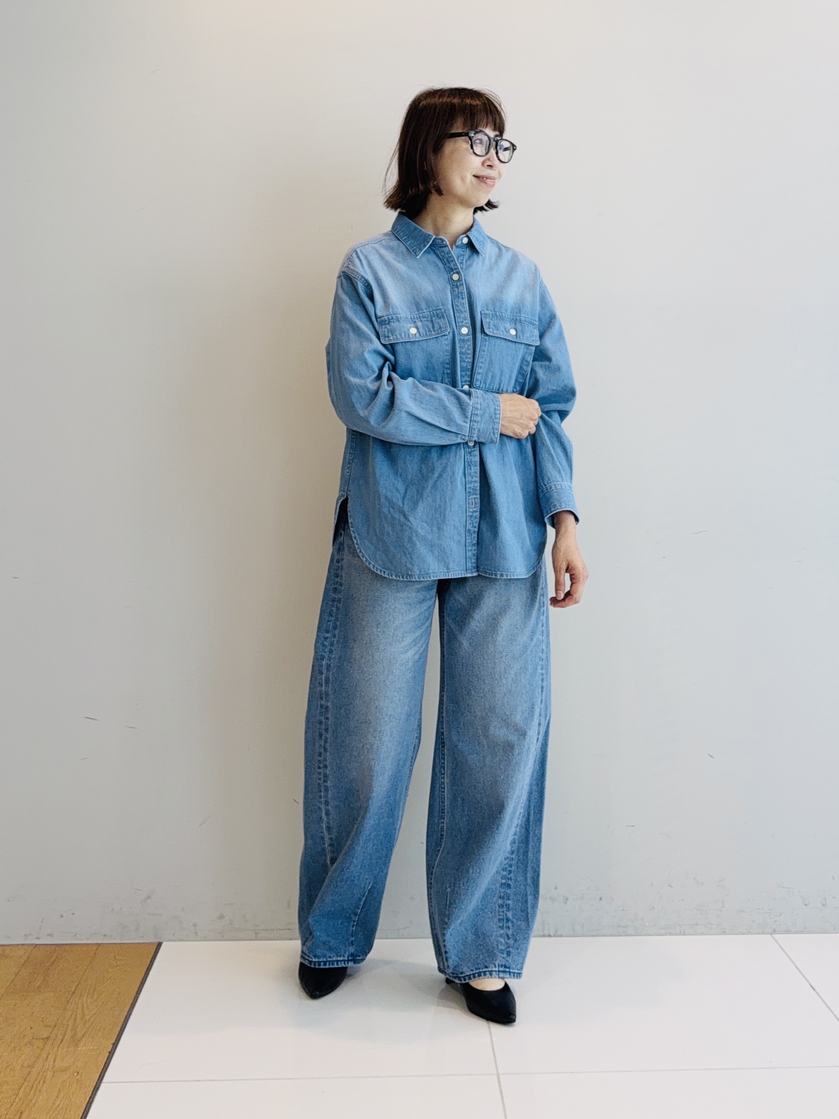 murayamaさんの「INDIVI｜【ラム革／美脚／通勤】レザーパンプス」を使ったコーディネート