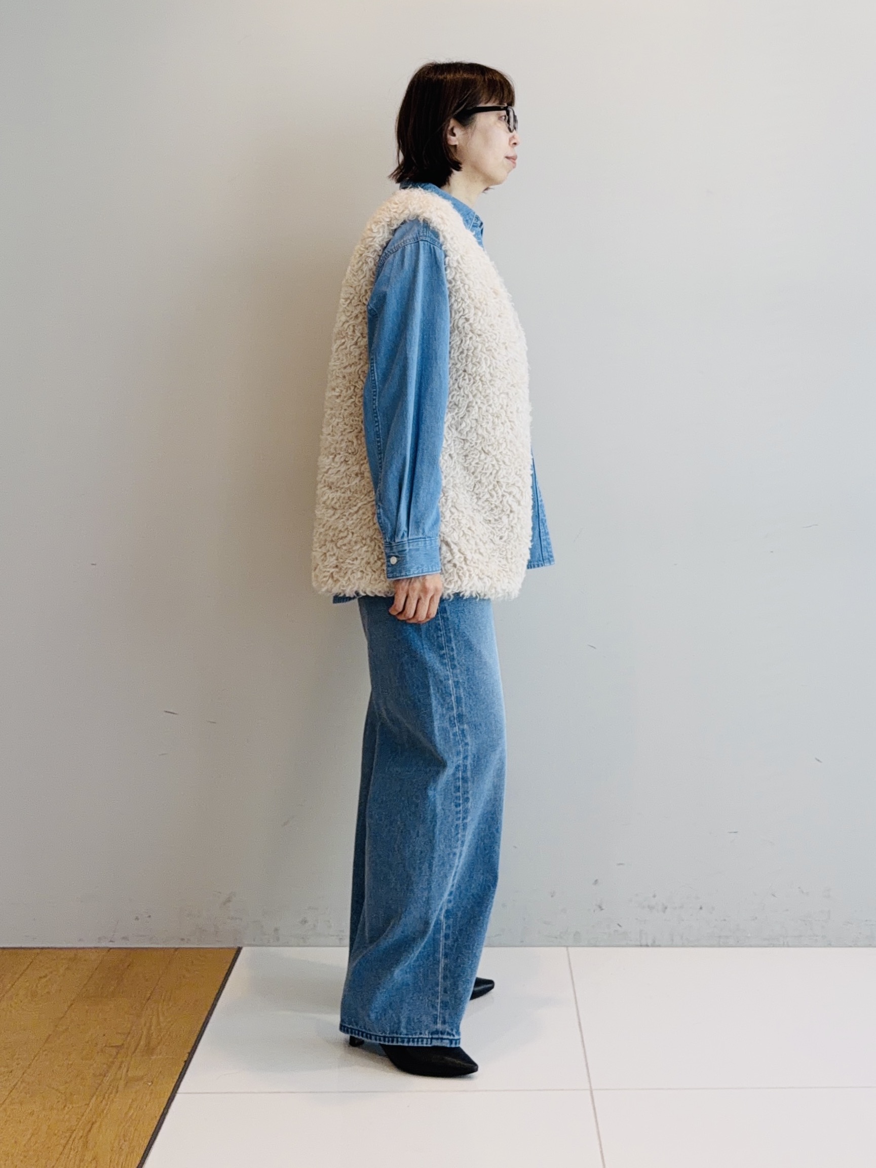 murayamaさんの「INDIVI｜【ラム革／美脚／通勤】レザーパンプス」を使ったコーディネート