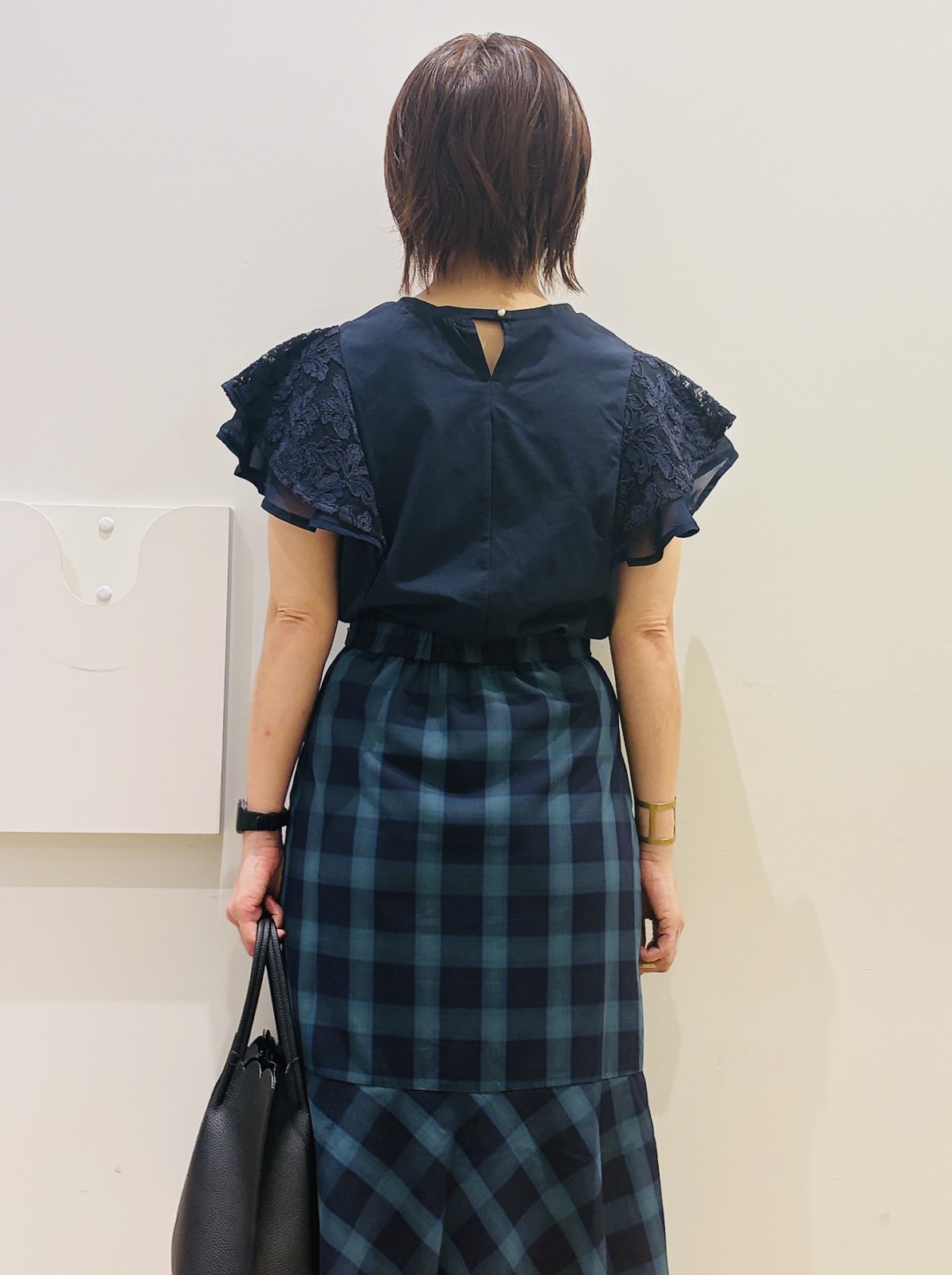 YUKOさんの「index｜【接触冷感／UV】レースフレアスリーブトップス《洗濯機OK》」を使ったコーディネート