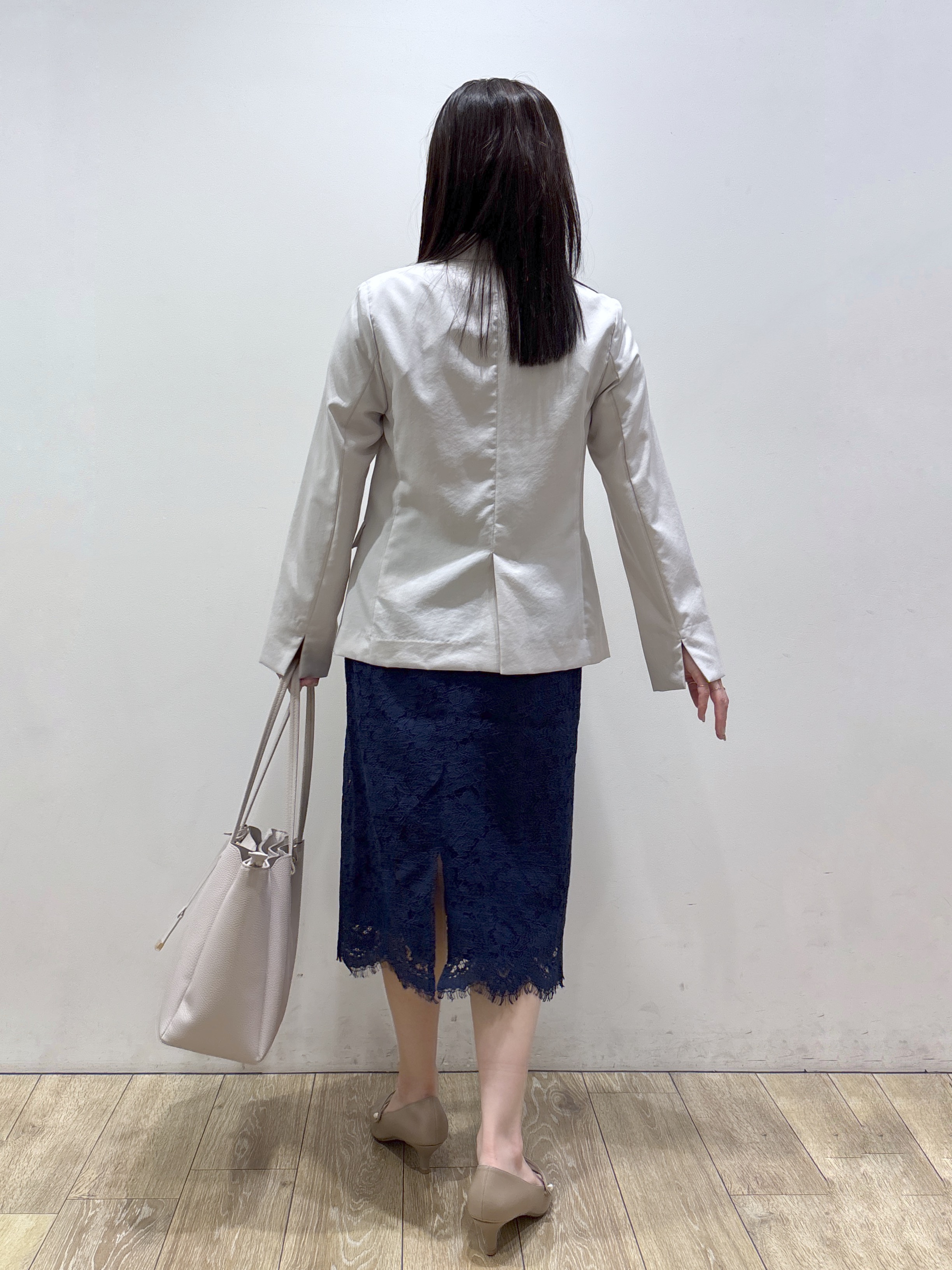 mameさんの「index｜《再入荷》ダブルブレストテーラードジャケット【接触冷感／吸水速乾／イージーアイロン／防シワ／洗濯機O」を使ったコーディネート