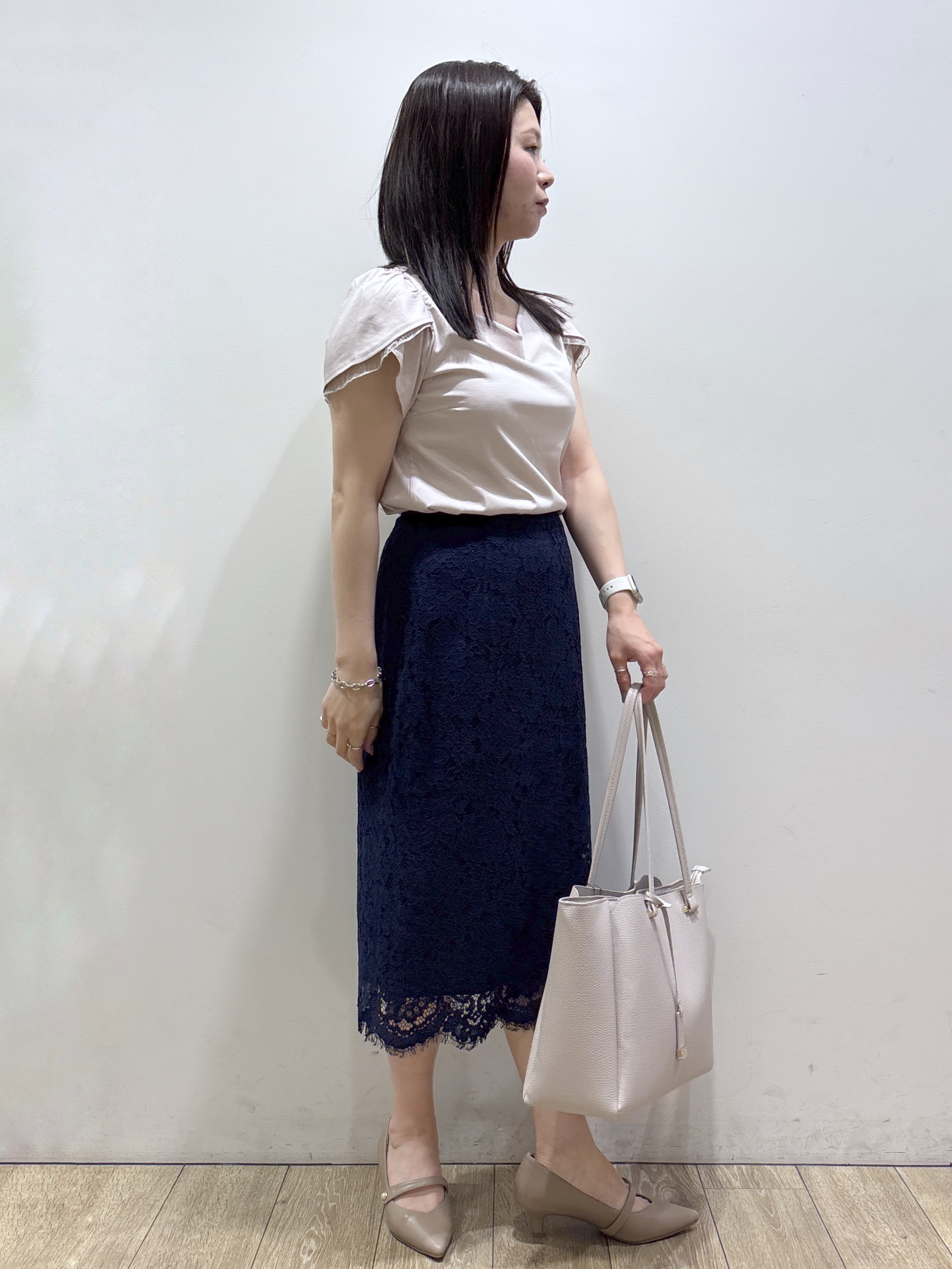 mameさんの「index｜《再入荷》ダブルブレストテーラードジャケット【接触冷感／吸水速乾／イージーアイロン／防シワ／洗濯機O」を使ったコーディネート