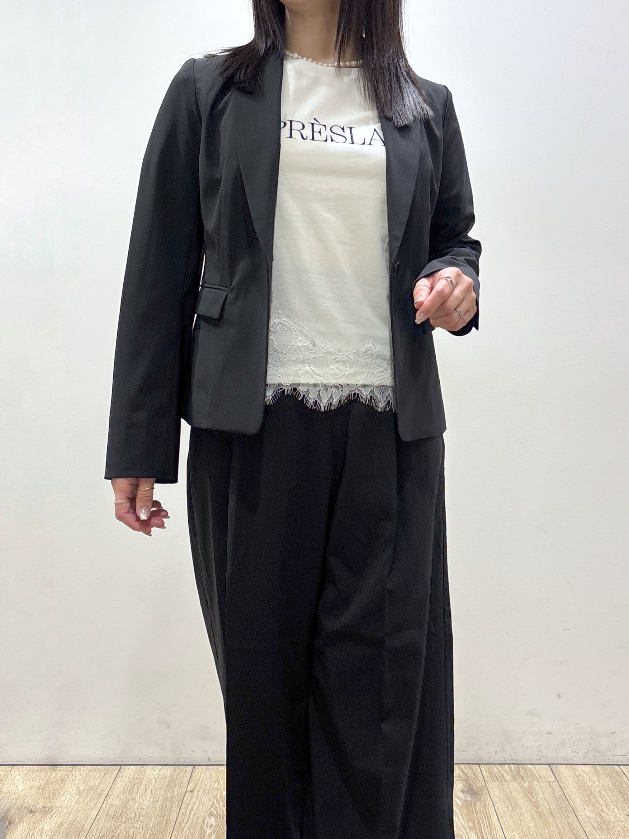 mameさんの「index｜【接触冷感／吸水速乾】セットアップ対応ストレッチテーラードジャケット《イージーアイロン／洗濯機OK／」を使ったコーディネート