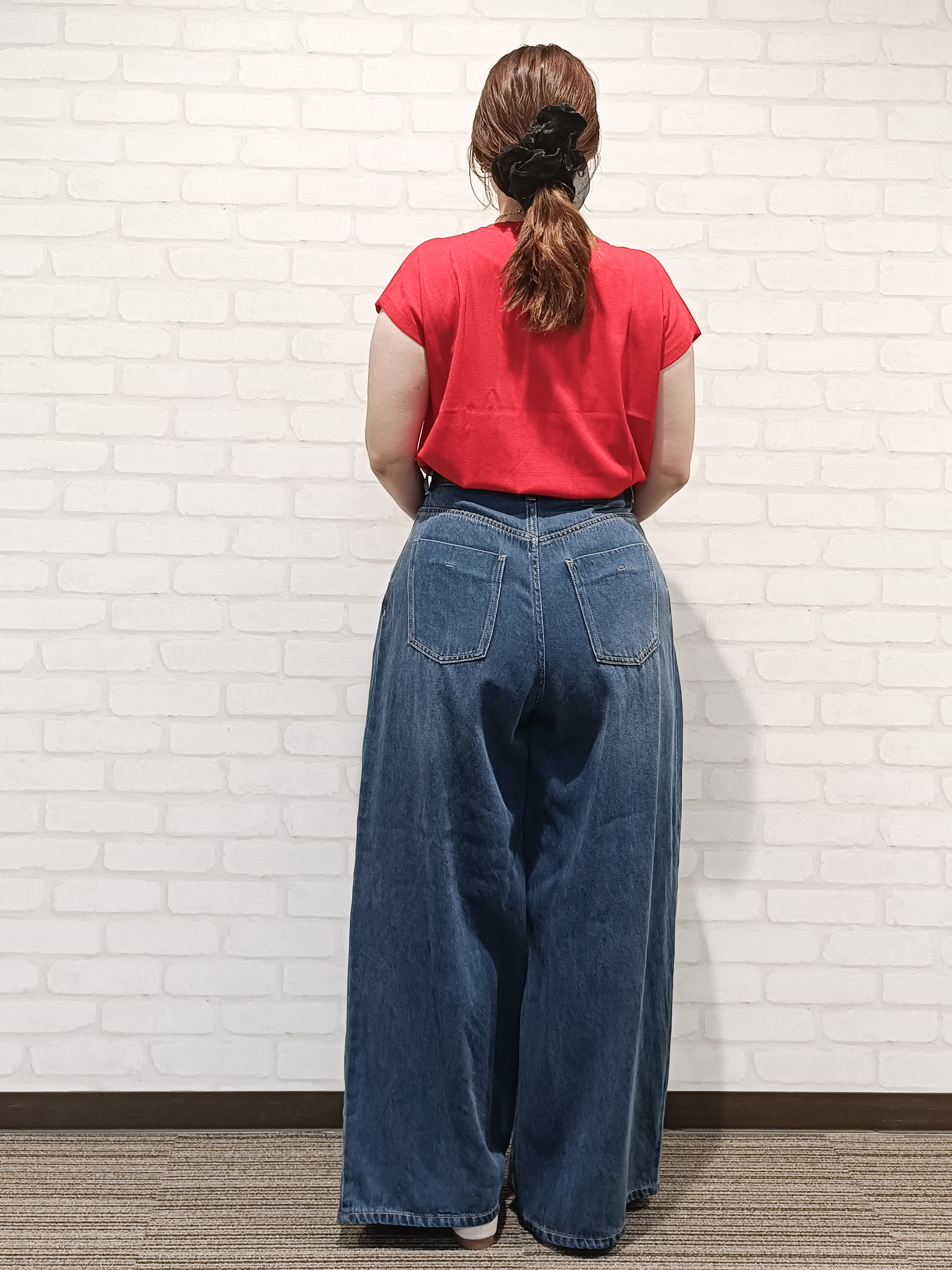 kaoriさんの「OPAQUE.CLIP｜【接触冷感／UV】フリルフレンチスリーブニット《洗濯機OK》」を使ったコーディネート