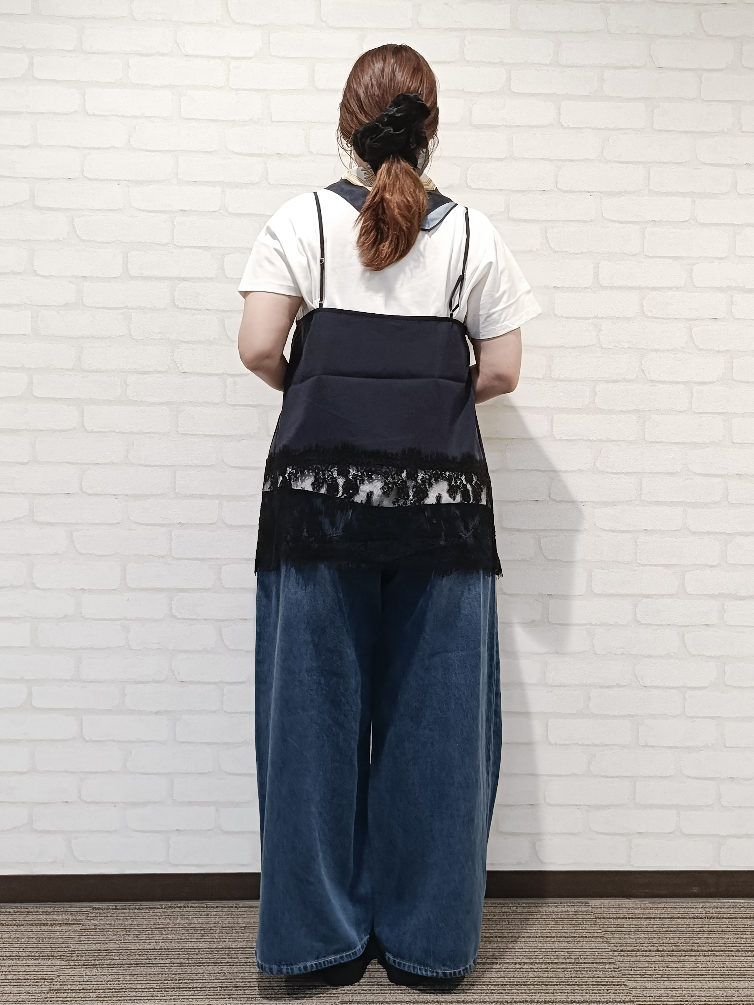 kaoriさんの「OPAQUE.CLIP｜裾レース マットサテンキャミ【洗濯機OK】」を使ったコーディネート