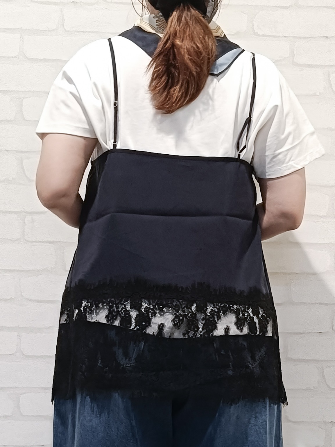 kaoriさんの「OPAQUE.CLIP｜裾レース マットサテンキャミ【洗濯機OK】」を使ったコーディネート