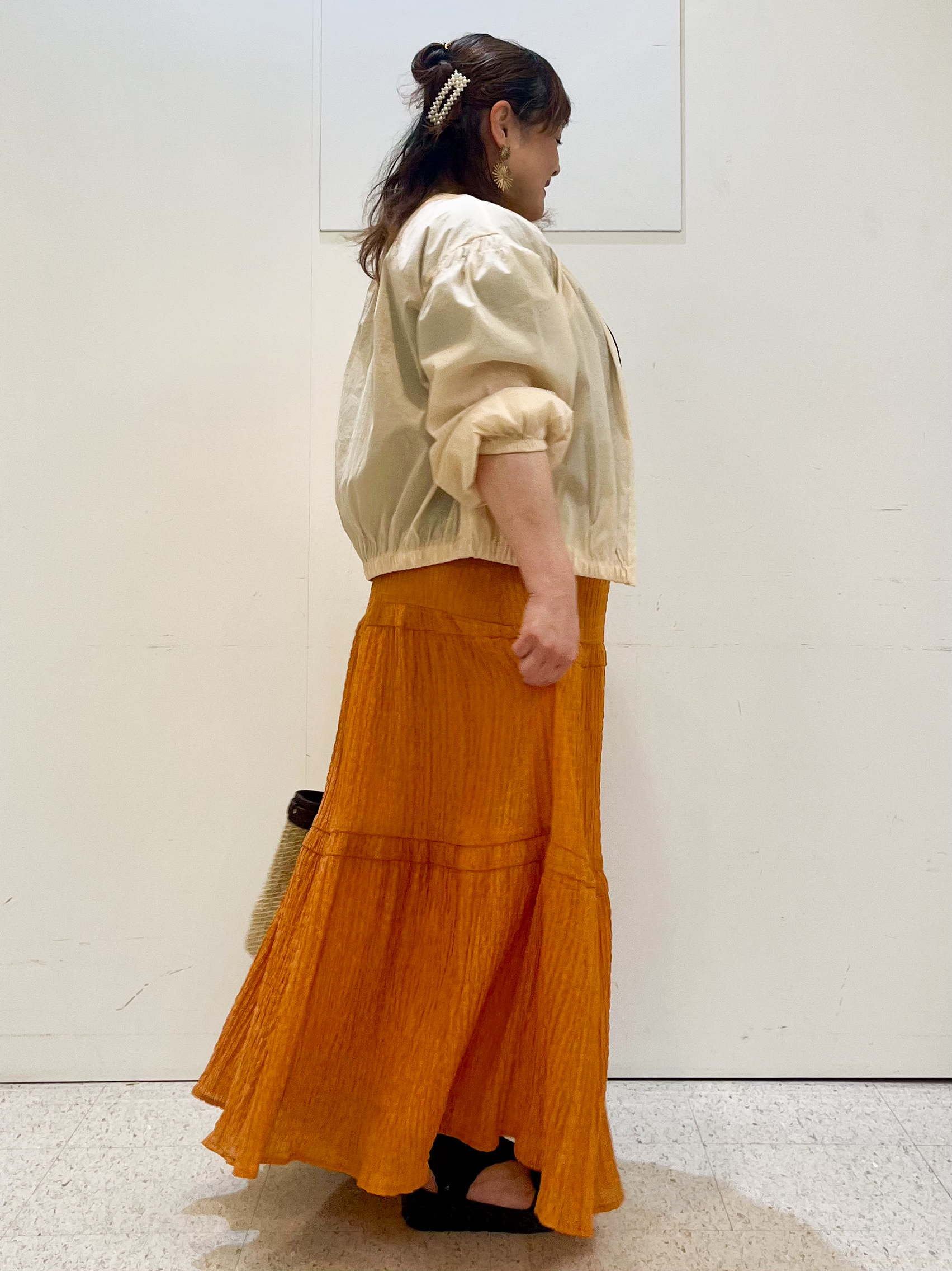 kimmyさんの「Reflect｜フロントファスナーシアーブルゾン」を使ったコーディネート