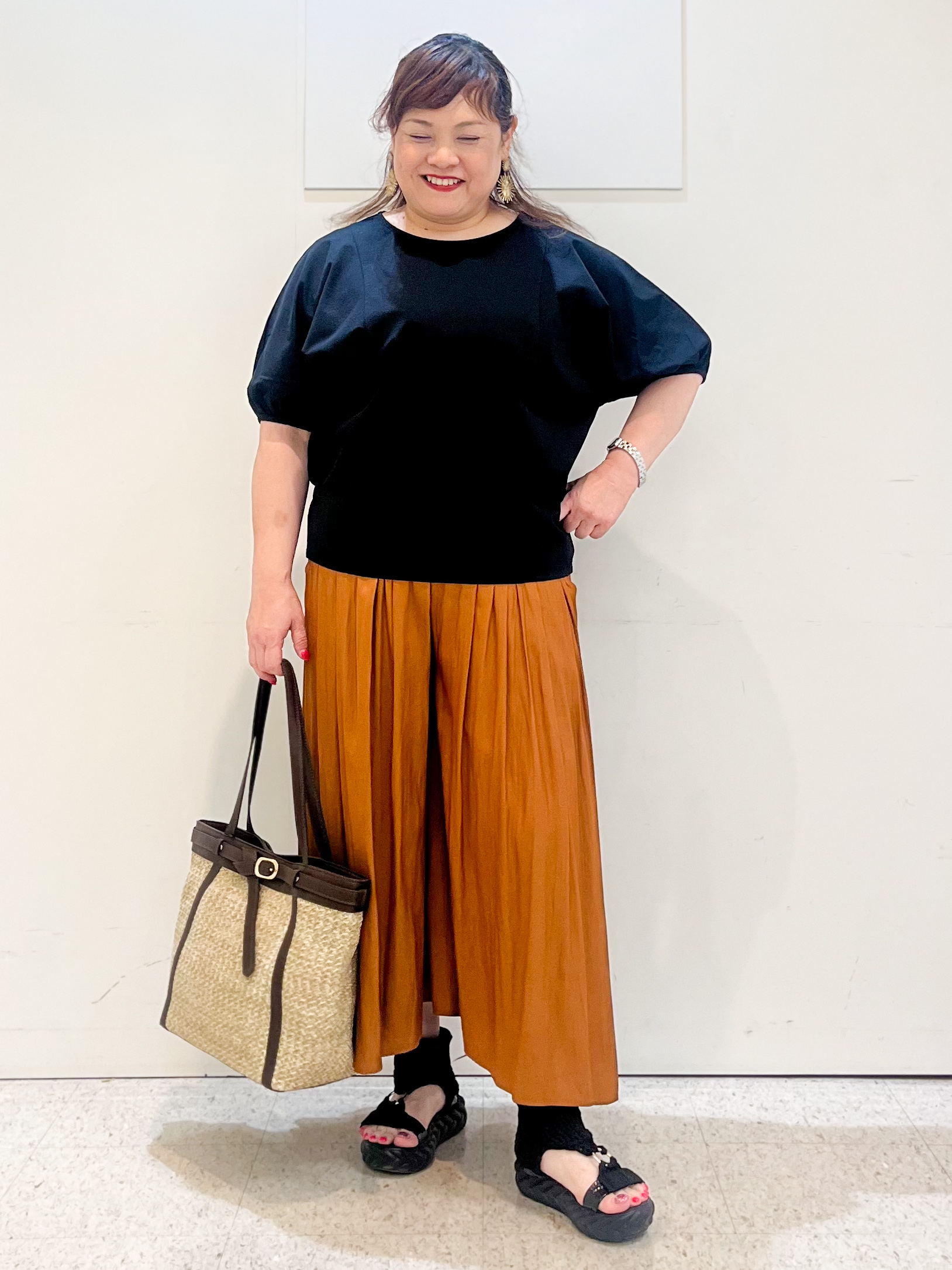 kimmyさんの「Reflect｜【UVカット／接触冷感／吸水速乾】ギャザースリーブカットソー」を使ったコーディネート