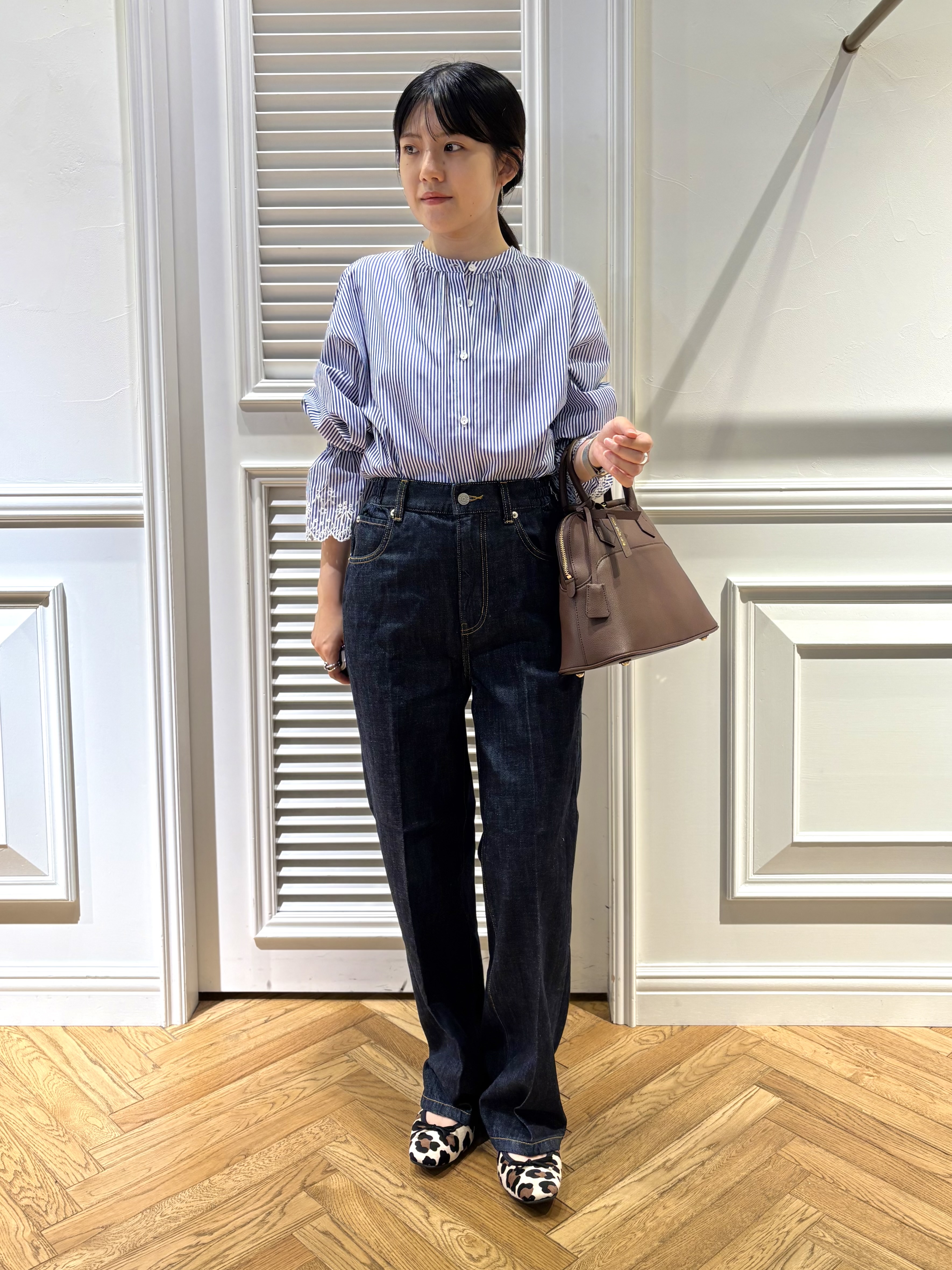 cocoさんの「DRESSTERIOR｜エンブロイダリースリーブ ブラウス」を使ったコーディネート