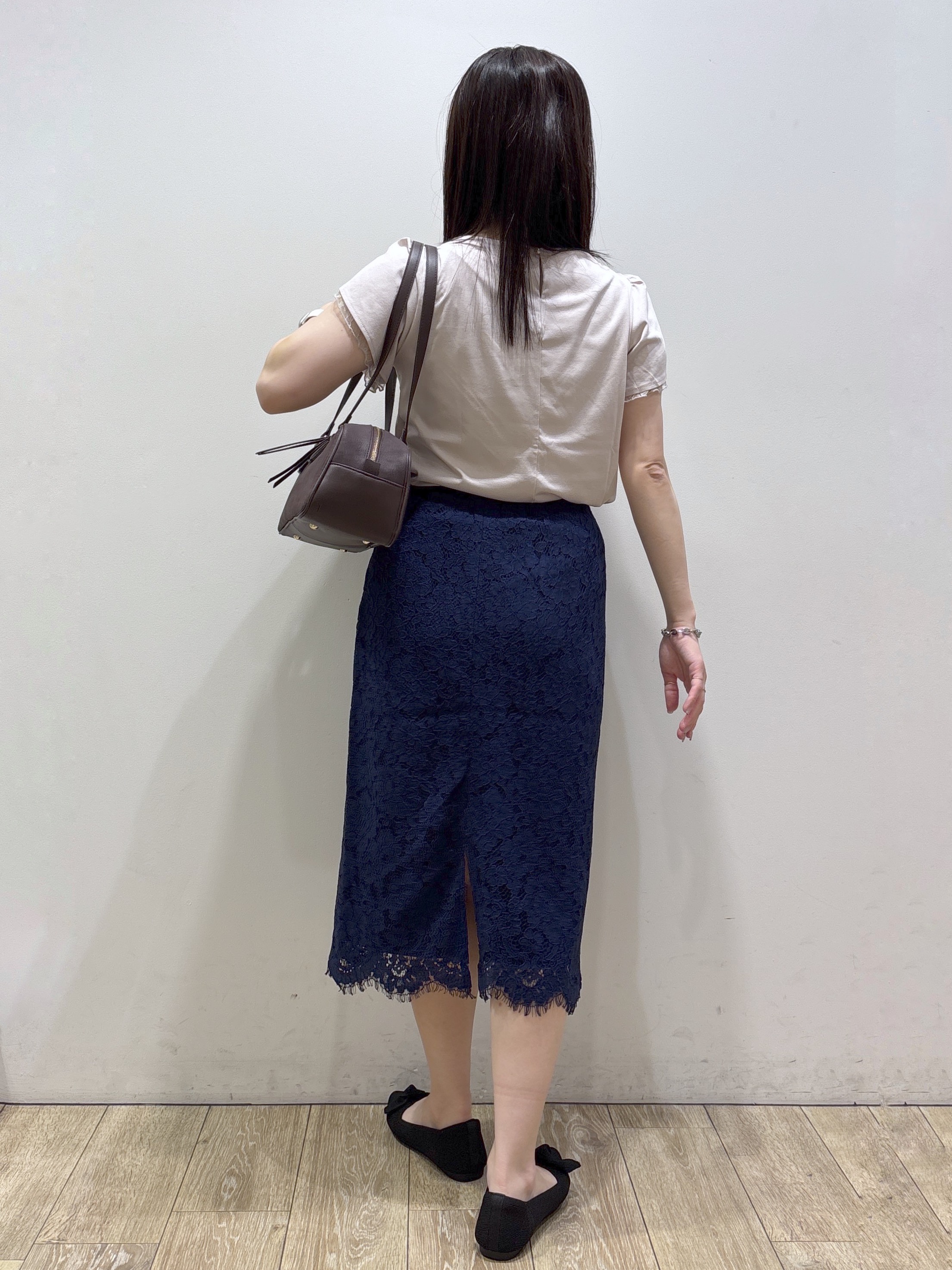 mameさんの「index｜【接触冷感／UVケア】ハートネックレースレイヤードトップス《洗濯機OK／6col》」を使ったコーディネート