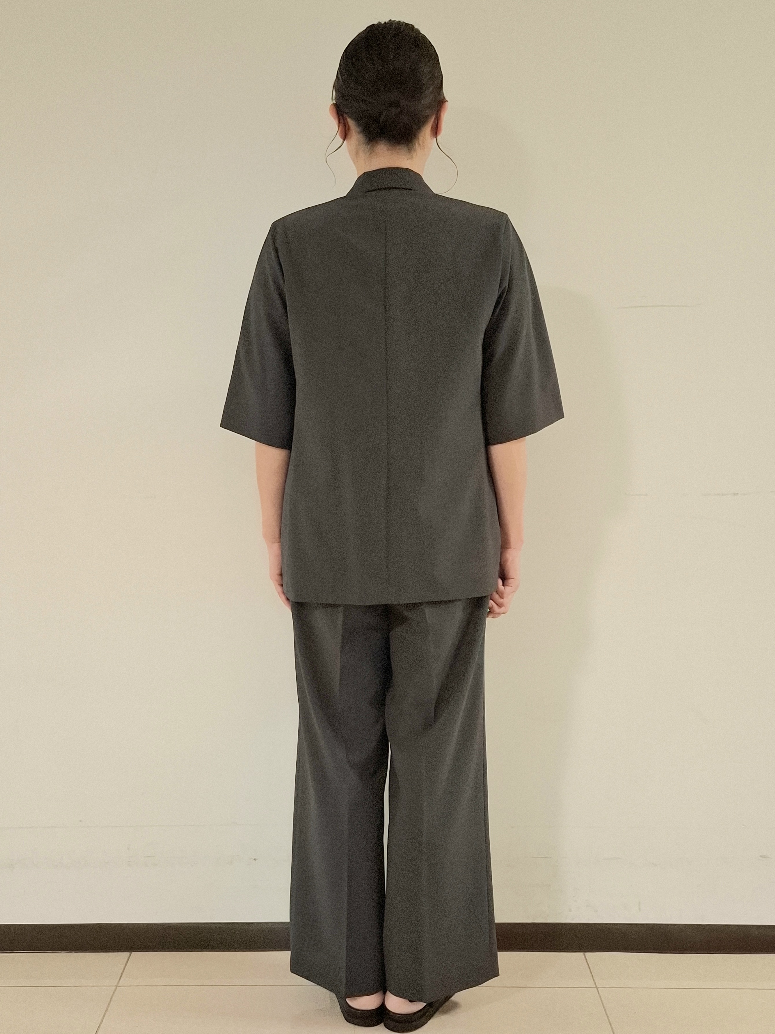 ねぎさんの「UNTITLED｜【セットアップ可/UVカット/通気性】エアリークール半袖ジャケット」を使ったコーディネート