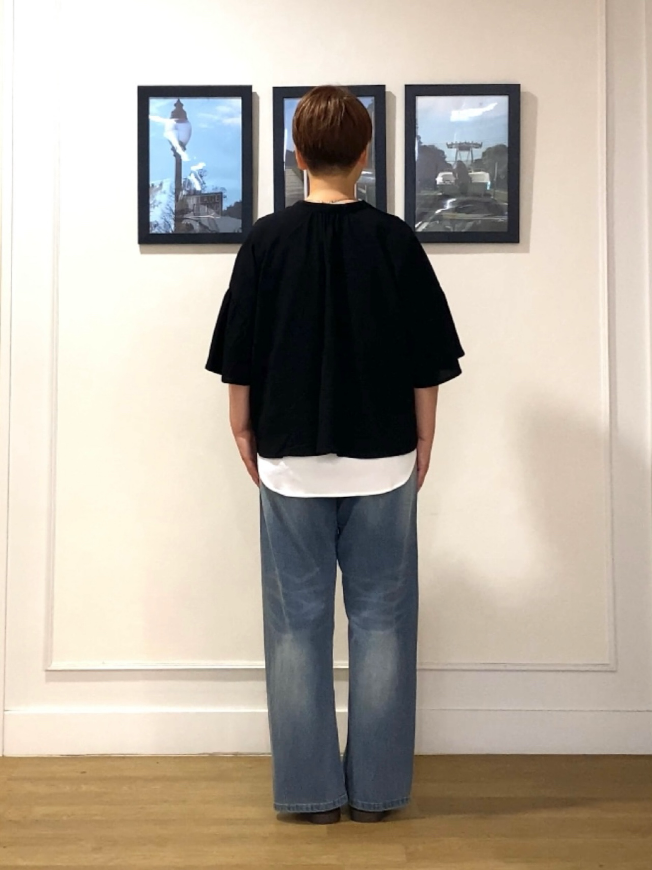Hiroさんの「Dessin｜フレアスリーブ スキッパーブラウス」を使ったコーディネート