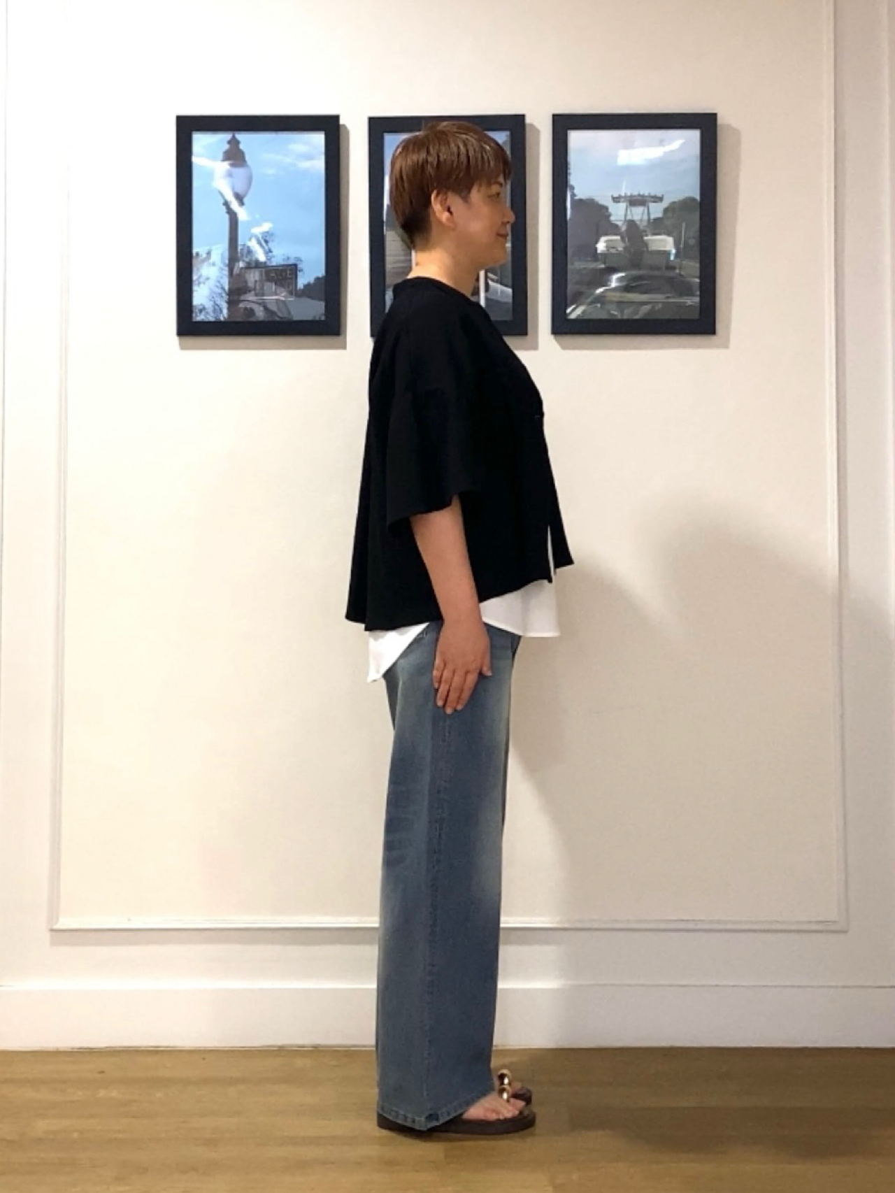 Hiroさんの「Dessin｜フレアスリーブ スキッパーブラウス」を使ったコーディネート