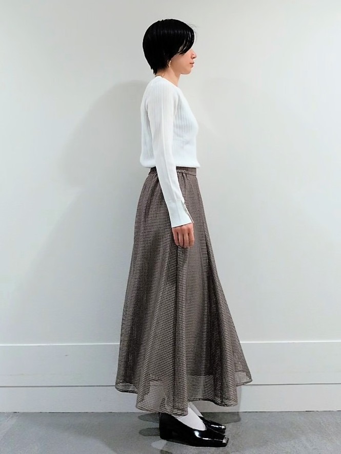 ミズタさんの「UNTITLED｜【アンサンブル可/洗える】ワイドリブニット」を使ったコーディネート