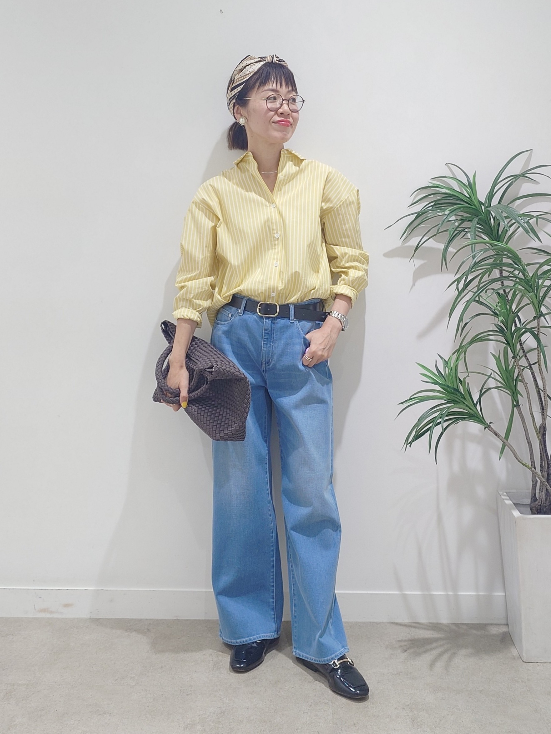 MUTSUKOさんの「UNTITLED｜【新色追加/人気デニム】MAKE&times;DENIM WIDE」を使ったコーディネート