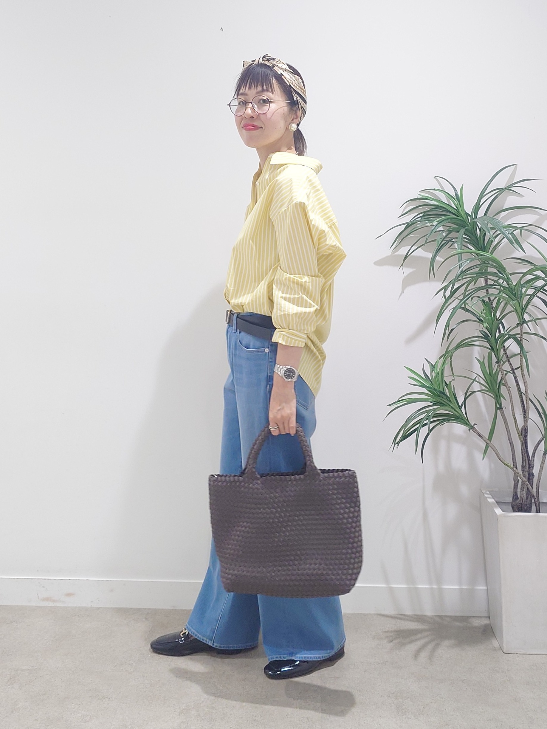 MUTSUKOさんの「UNTITLED｜【新色追加/人気デニム】MAKE&times;DENIM WIDE」を使ったコーディネート