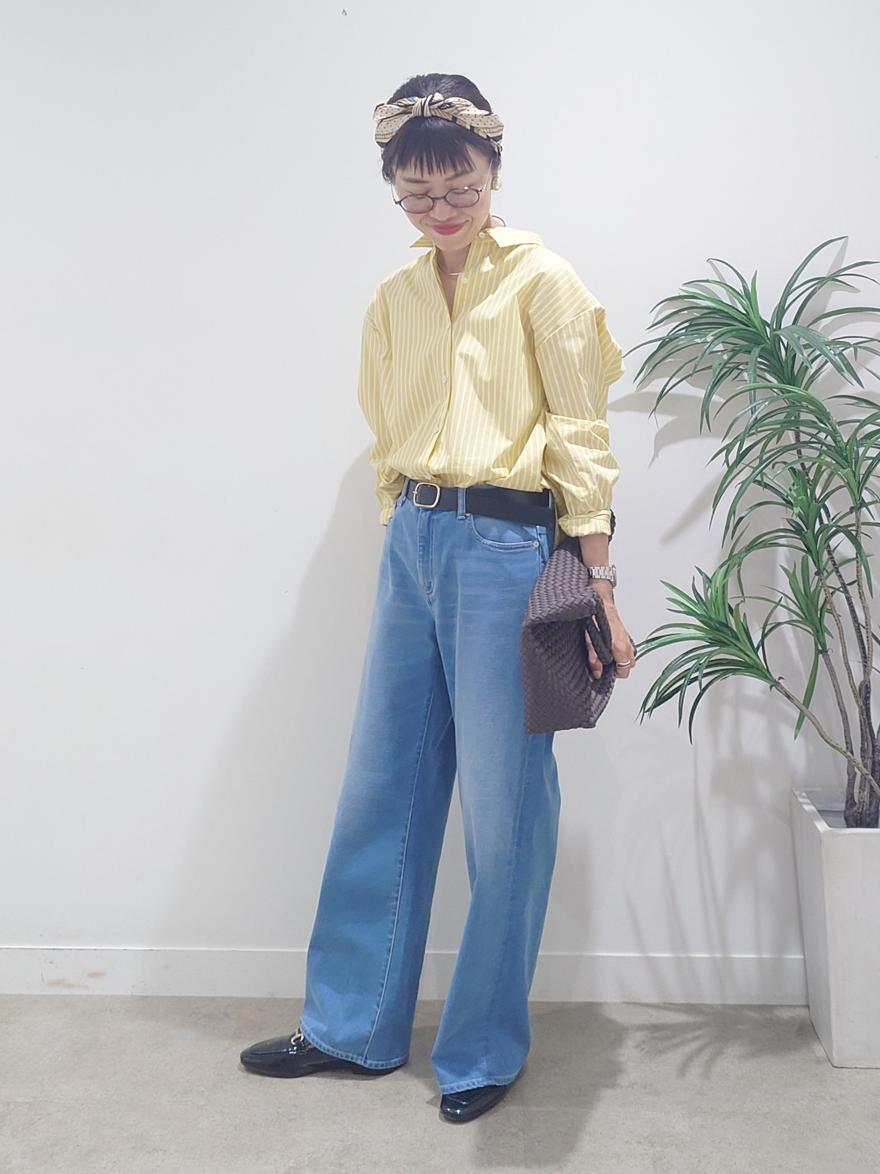 MUTSUKOさんの「UNTITLED｜【新色追加/人気デニム】MAKE&times;DENIM WIDE」を使ったコーディネート